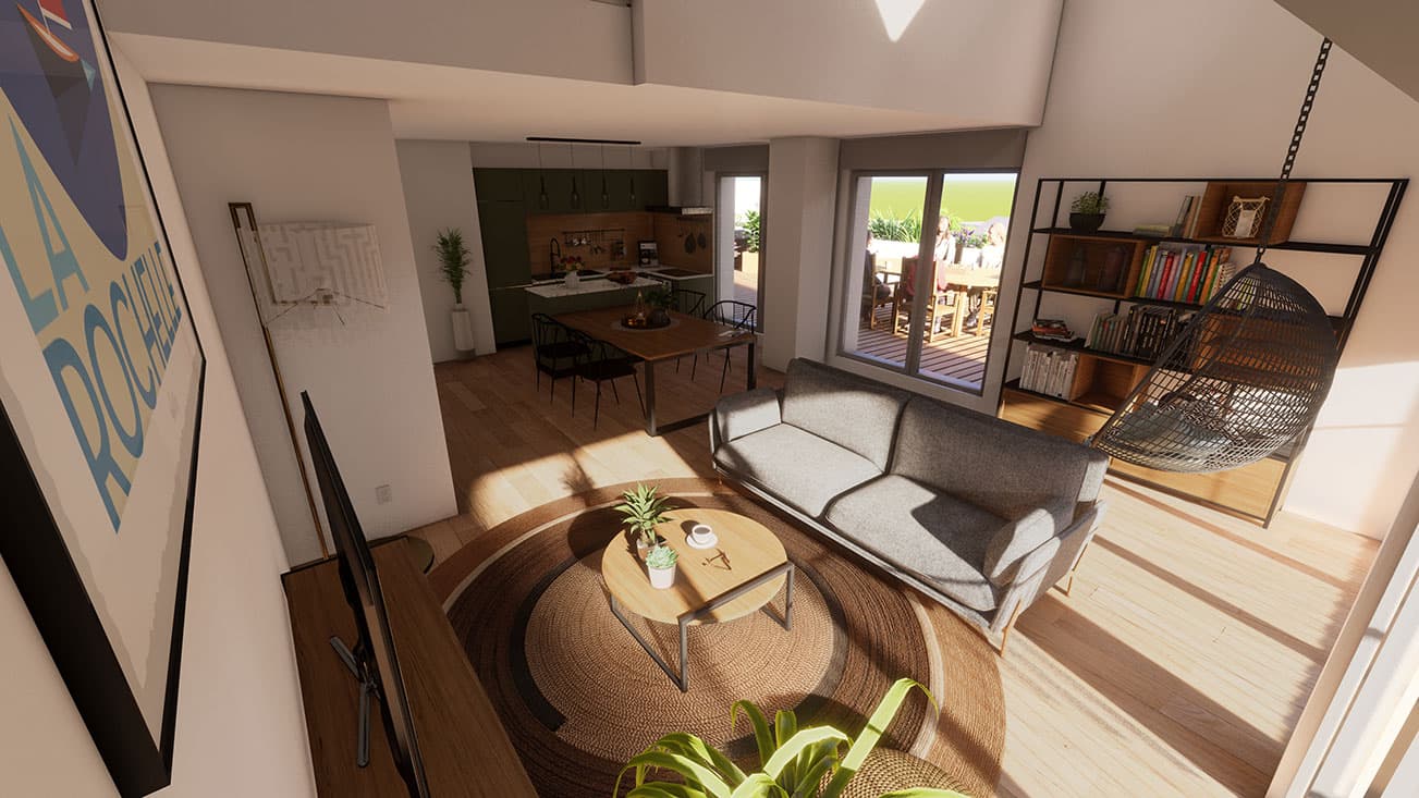 la Rochelle — Implanté dans le quartier prisé de La Genette à La Rochelle, ce projet résidentiel se distingue par ... — Miniature 2