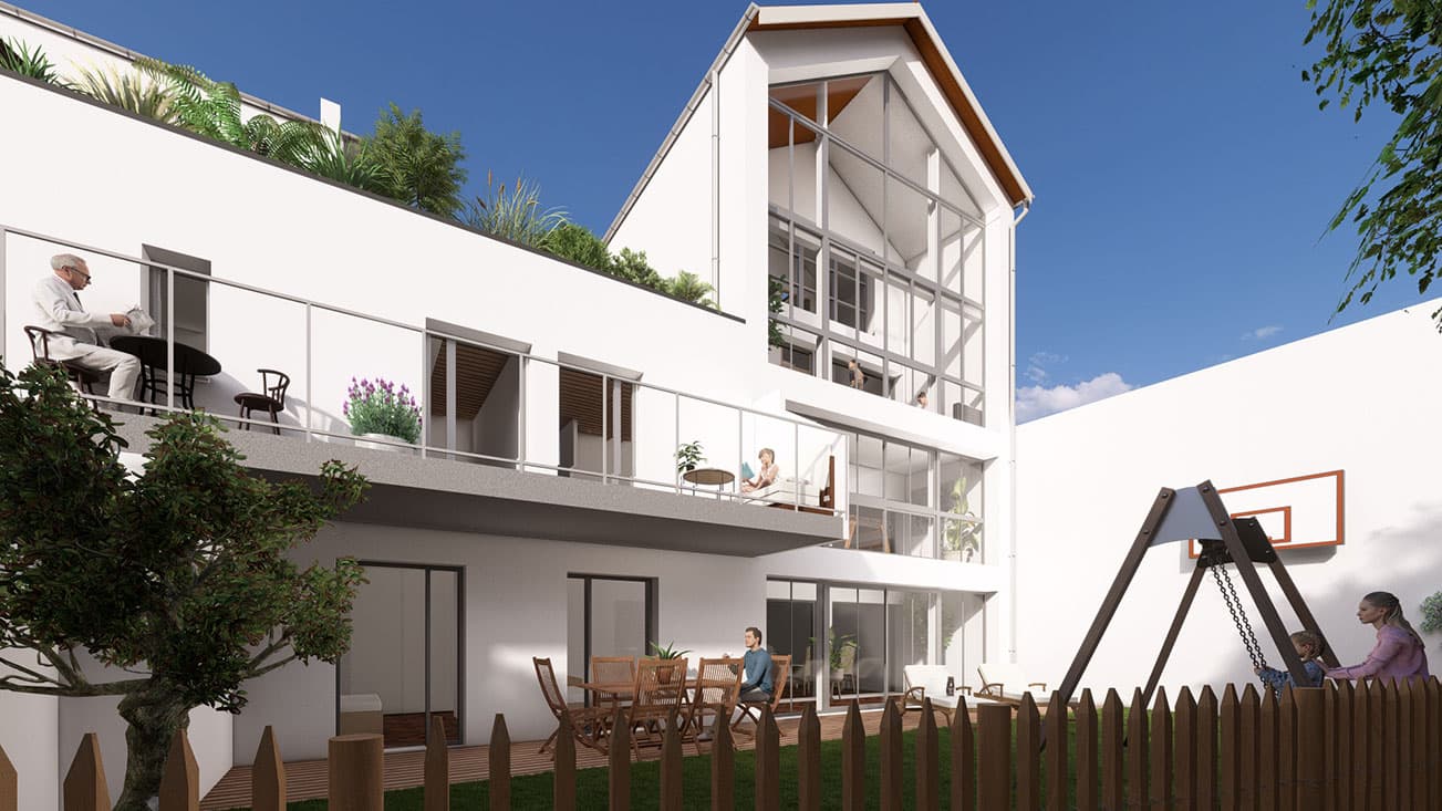 la Rochelle — Implanté dans le quartier prisé de La Genette à La Rochelle, ce projet résidentiel se distingue par ... — Miniature 4