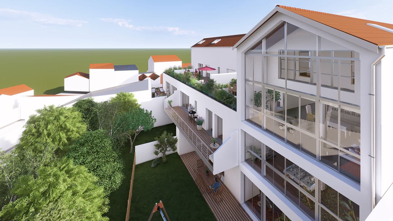 la Rochelle — Implanté dans le quartier prisé de La Genette à La Rochelle, ce projet résidentiel se distingue par ... — Miniature 7