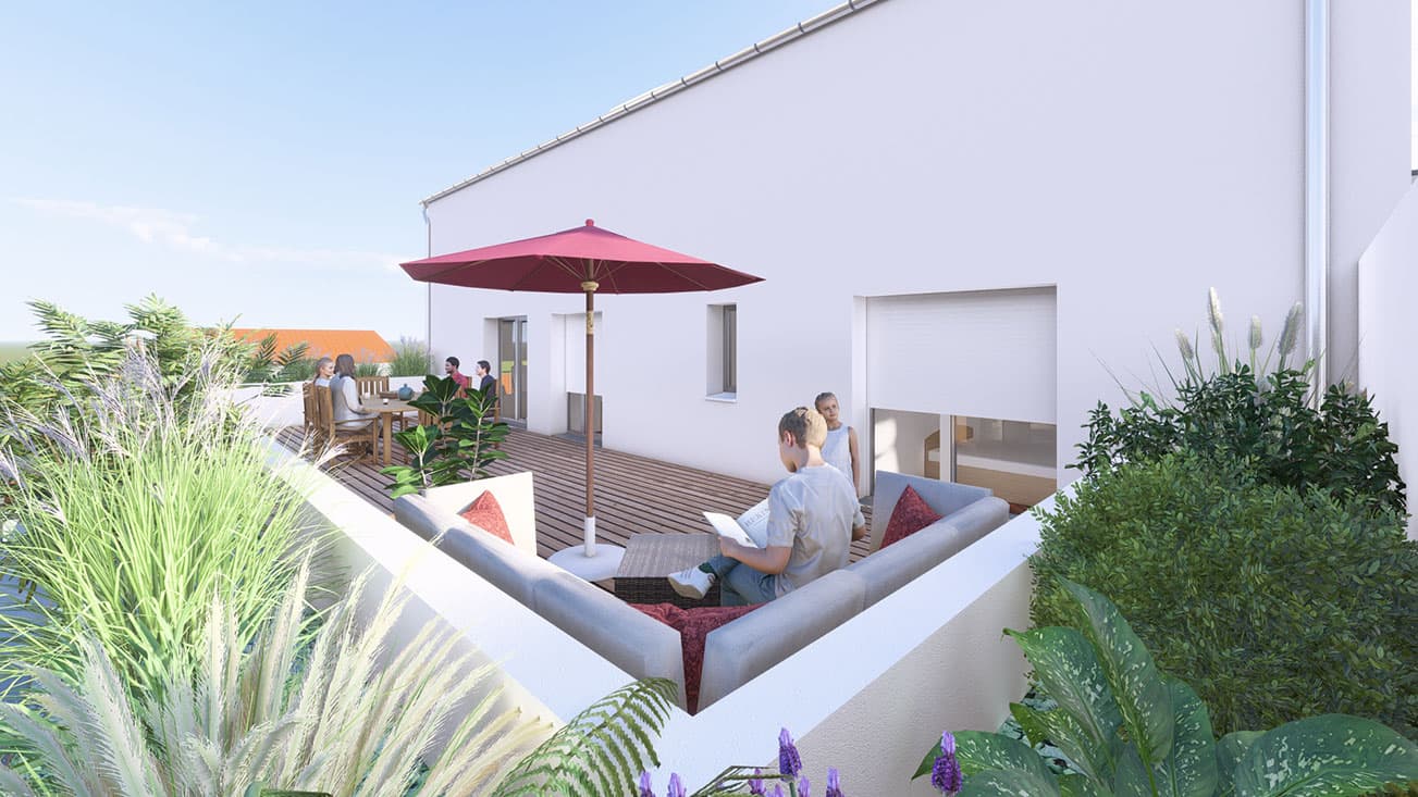 la Rochelle — Implanté dans le quartier prisé de La Genette à La Rochelle, ce projet résidentiel se distingue par ... — Miniature 9