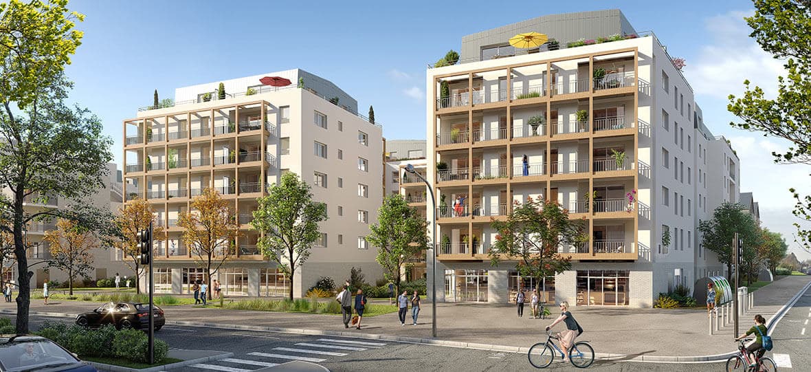 Tours — Située dans un environnement urbain dynamique, cette nouvelle résidence propose des appartements du ...