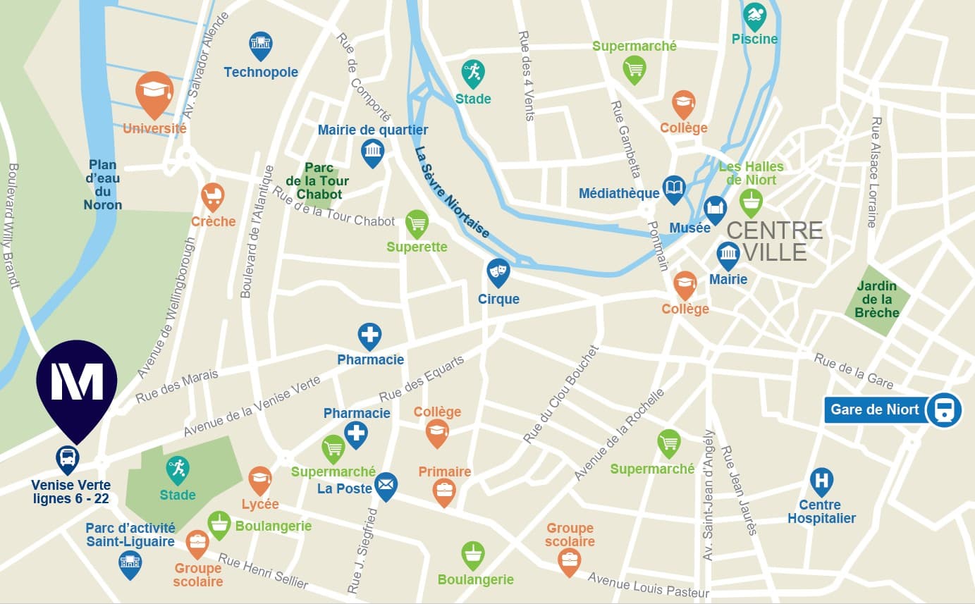 Niort — Idéalement située à Niort, cette résidence récente est conçue pour répondre aux besoins des étudiant... — Miniature 8