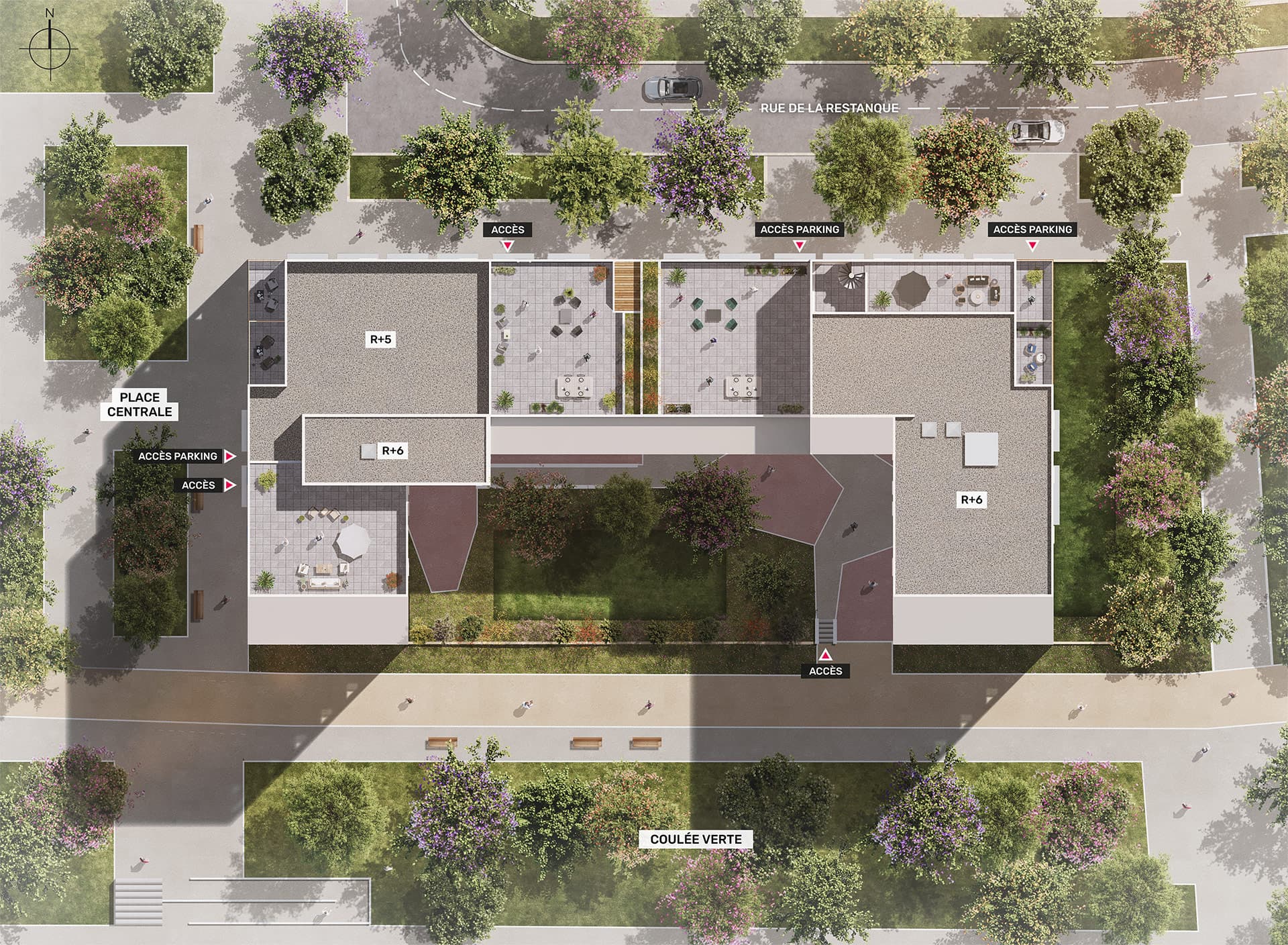 Montpellier — Située au cœur de l’écoquartier de la Restanque à Montpellier, cette nouvelle réalisation propose de... — Miniature 12