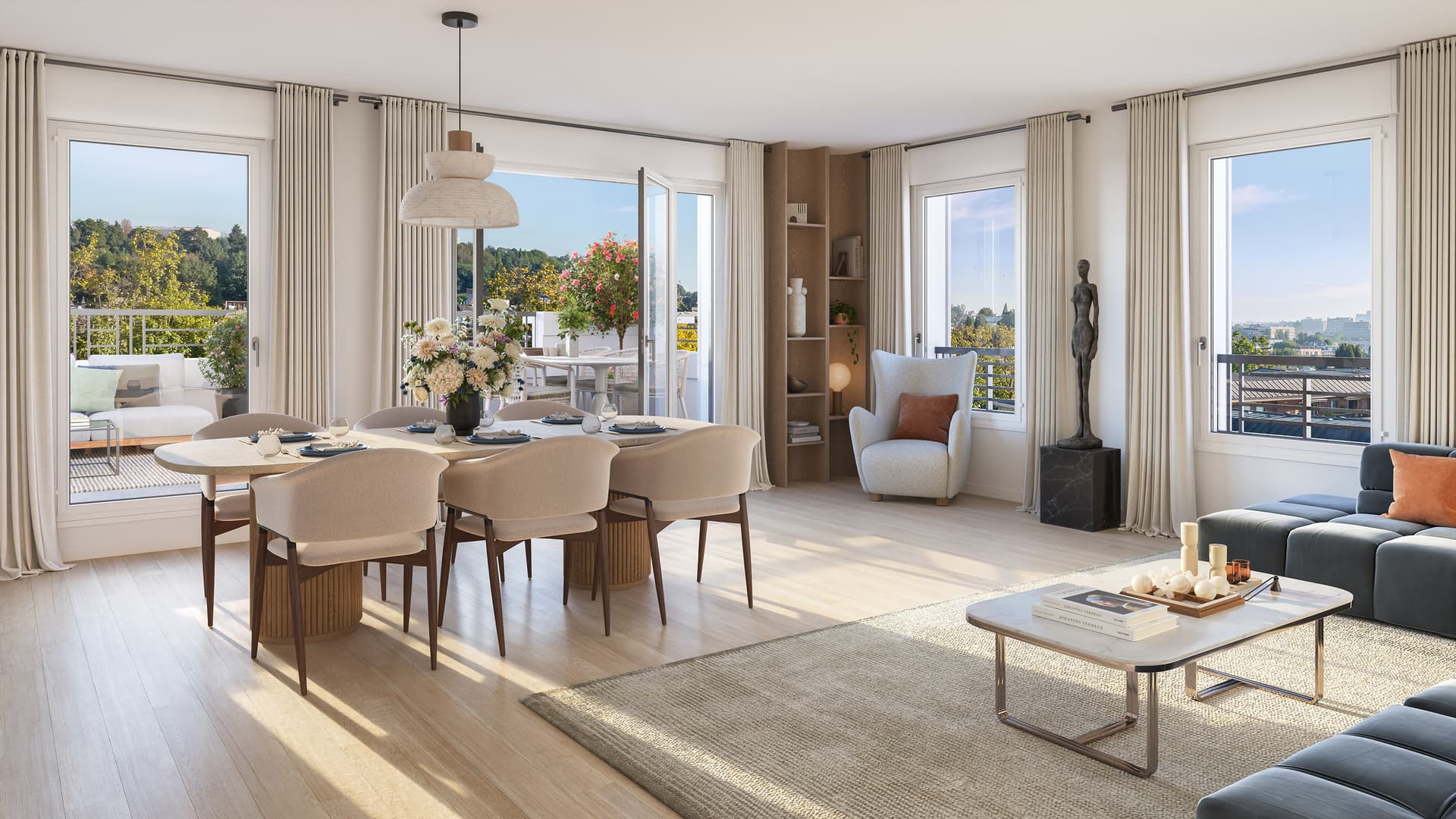 le-Plessis-Robinson — Située au cœur d’un quartier emblématique, cette nouvelle résidence se distingue par son cadre verdo... — Miniature 2