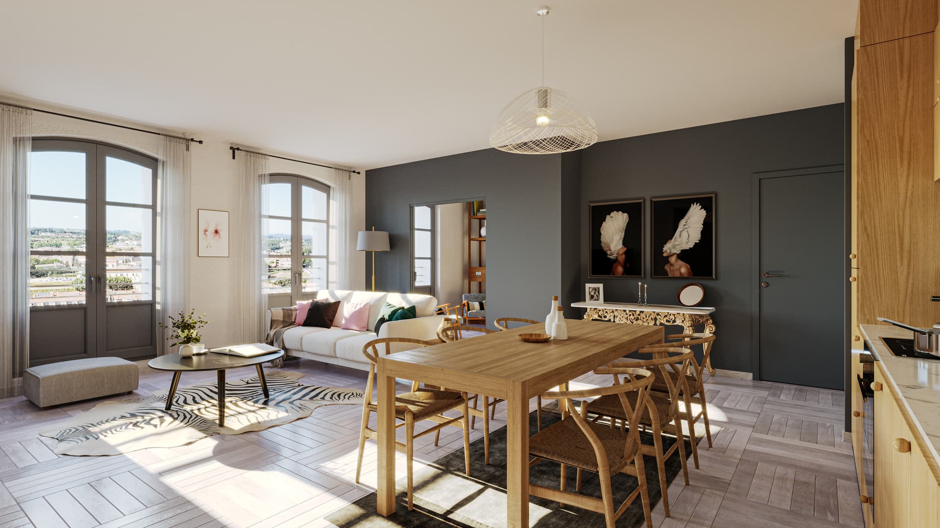 Béziers — Situé au cœur du centre historique de Béziers, cet ensemble résidentiel propose 14 appartements, du ... — Miniature 5