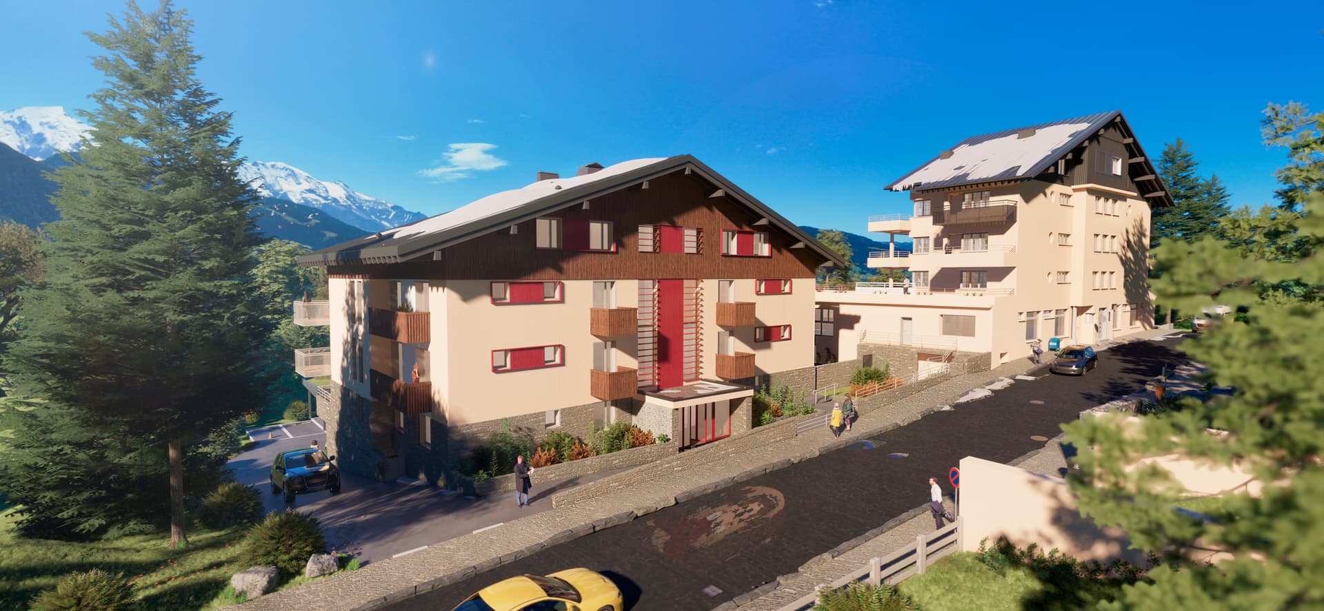 Passy — Située à Passy, cette nouvelle réalisation se distingue par l’harmonie entre un bâtiment contemporai... — Miniature 8