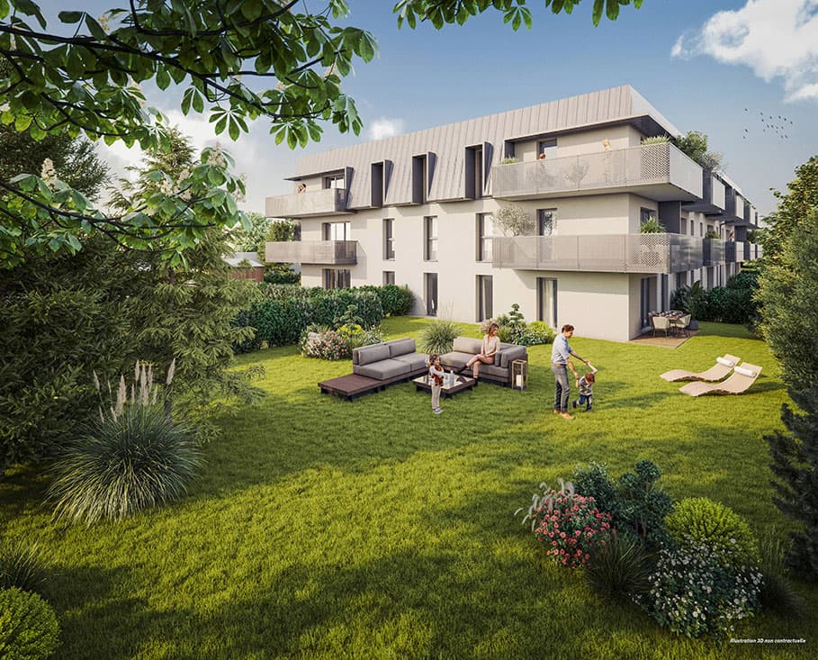 Ifs — Au sein d’un environnement paisible, cette résidence à dimension humaine se compose de 28 appartemen... — Miniature 2