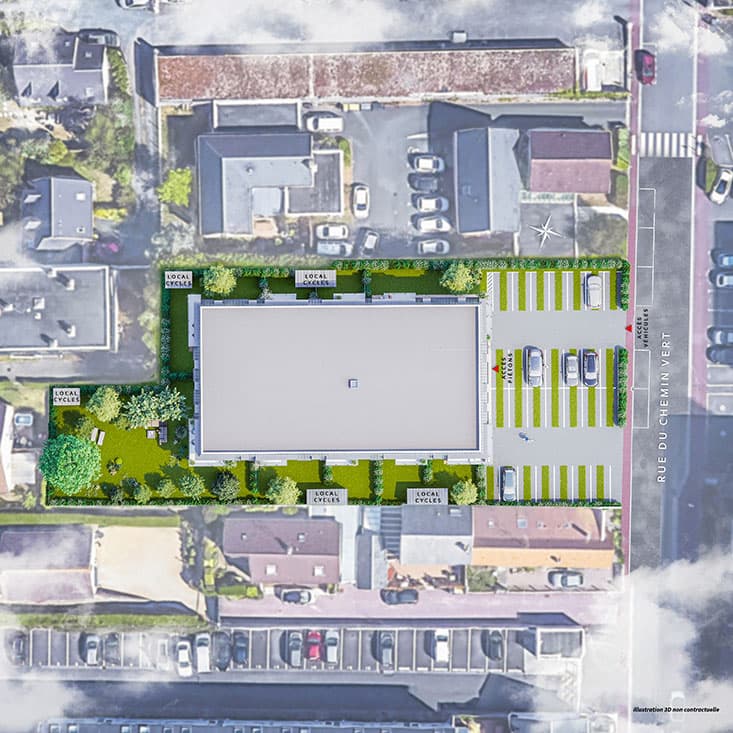 Ifs — Au sein d’un environnement paisible, cette résidence à dimension humaine se compose de 28 appartemen... — Miniature 4