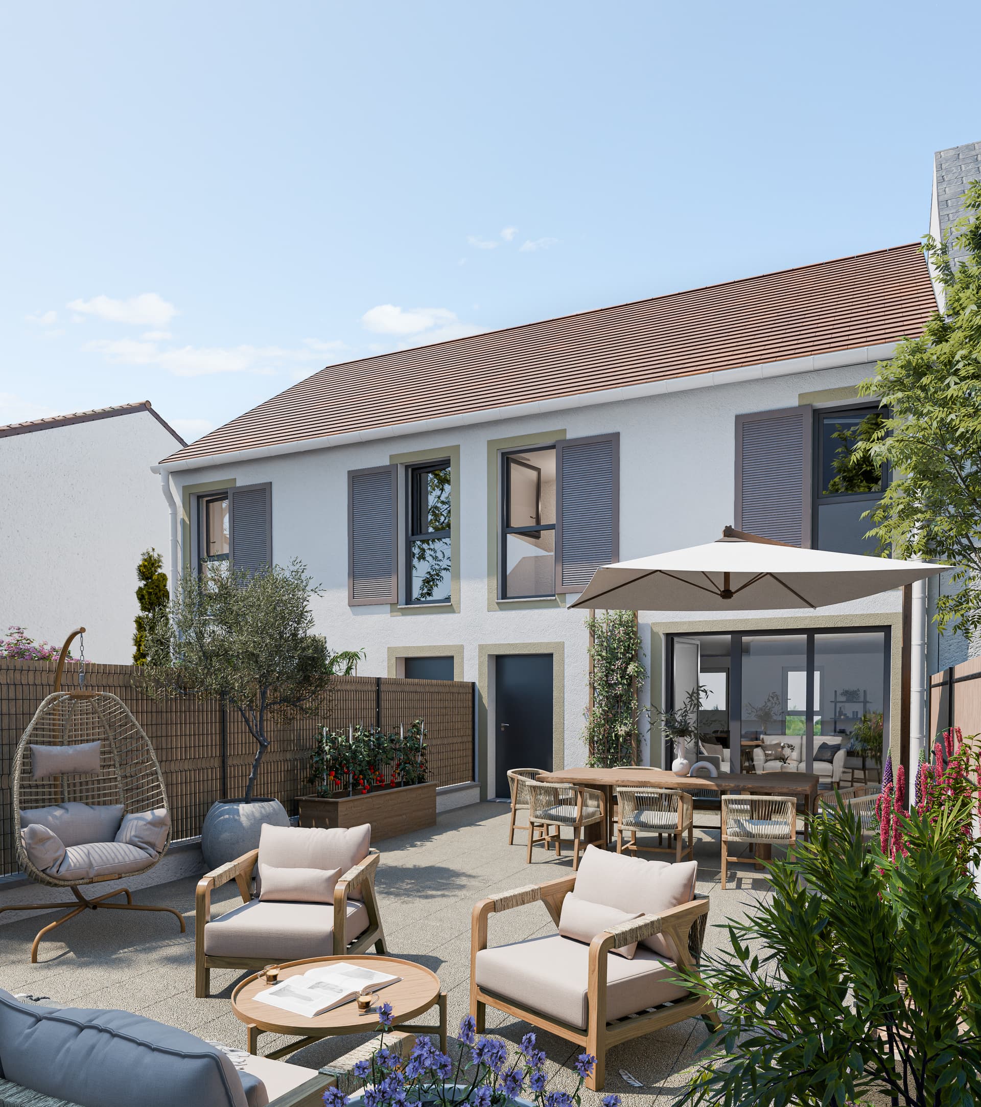 Igny — Au cœur d’un environnement paisible et verdoyant, un nouvel ensemble résidentiel s’intègre harmonieu... — Miniature 2