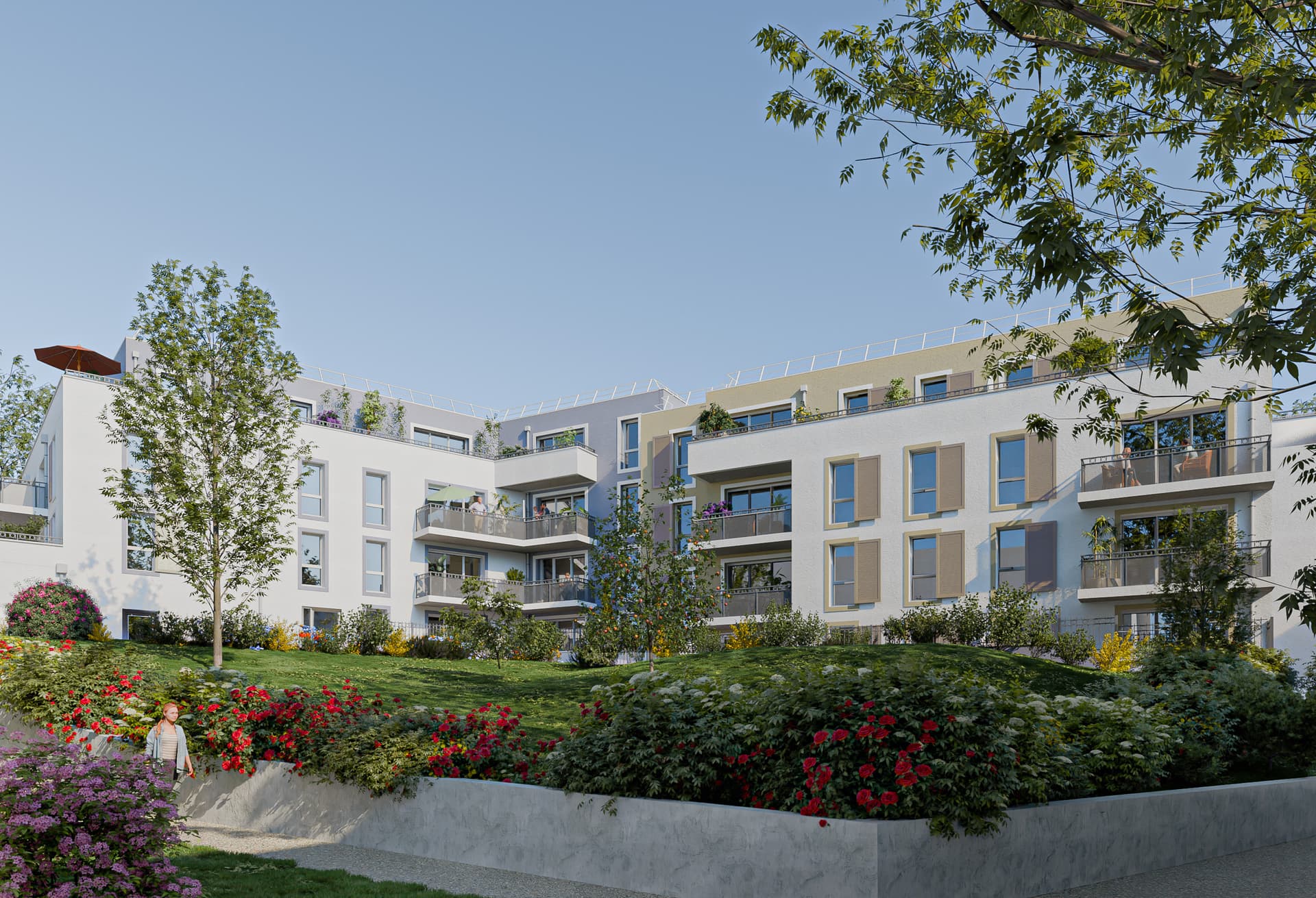 Igny — Au cœur d’un environnement paisible et verdoyant, un nouvel ensemble résidentiel s’intègre harmonieu... — Miniature 4