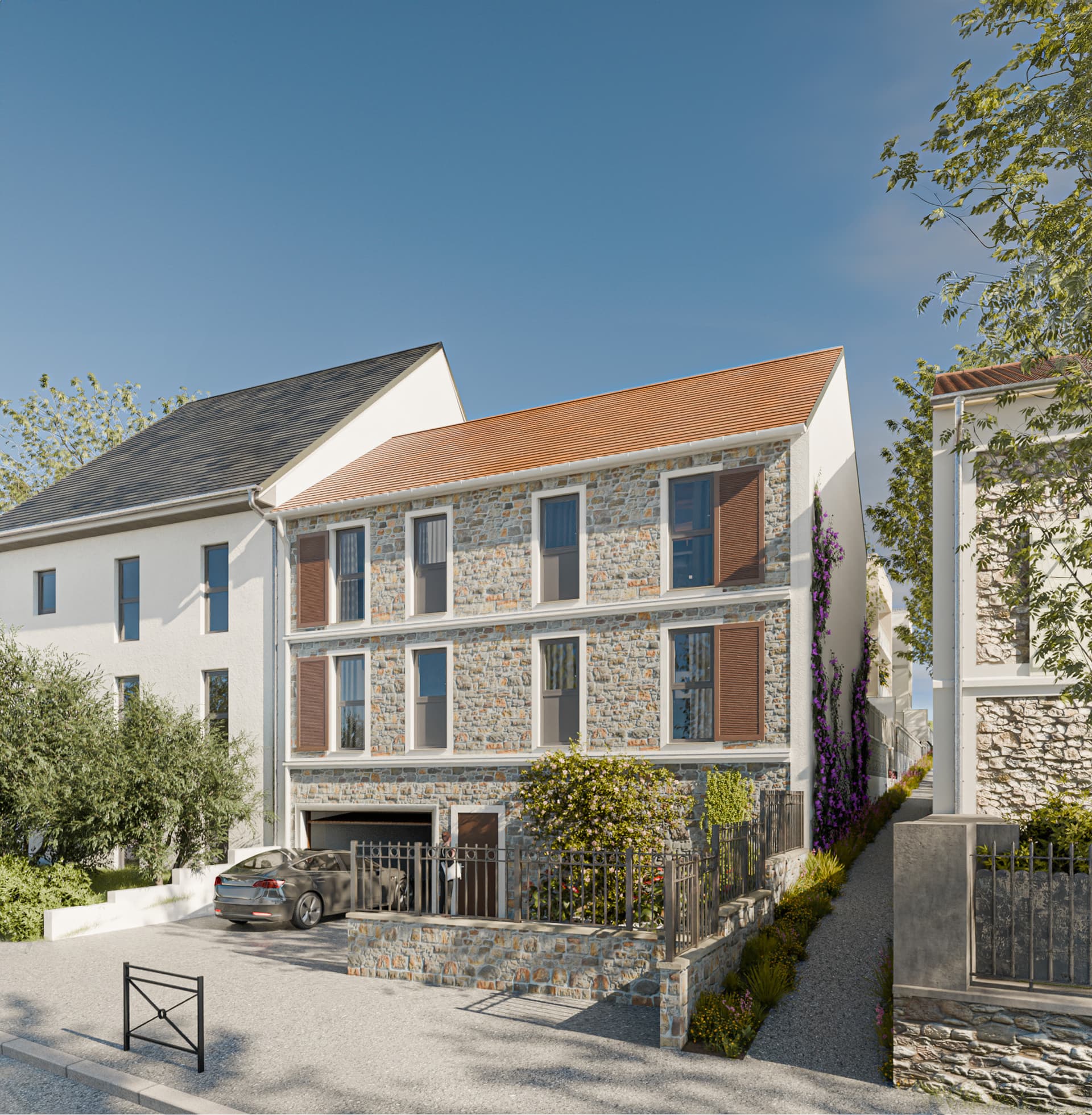 Igny — Au cœur d’un environnement paisible et verdoyant, un nouvel ensemble résidentiel s’intègre harmonieu... — Miniature 5