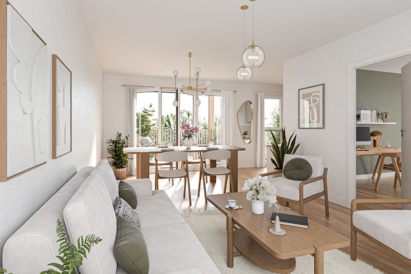 Voiron — Située au pied du massif de la Chartreuse, cette nouvelle résidence bénéficie d’un cadre naturel pri... — Miniature 2