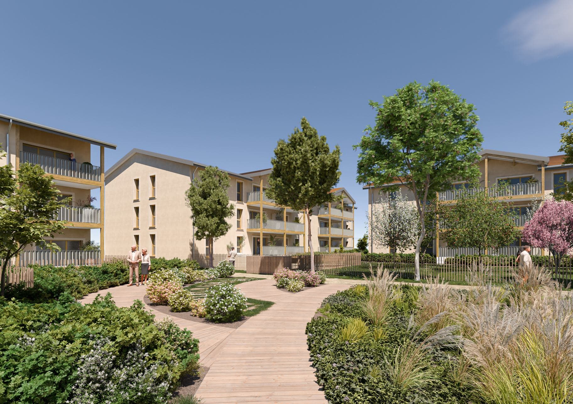 Voiron — Située au pied du massif de la Chartreuse, cette nouvelle résidence bénéficie d’un cadre naturel pri... — Miniature 4