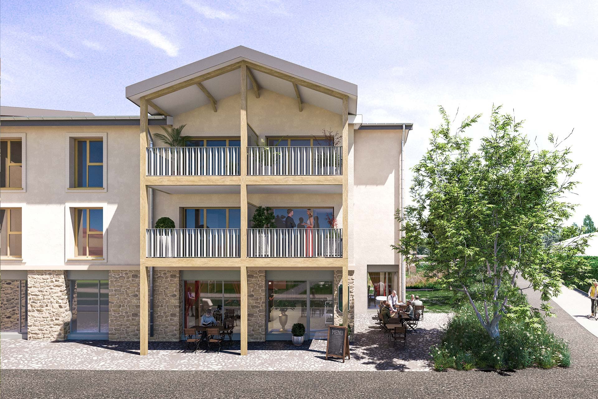 Voiron — Située au pied du massif de la Chartreuse, cette nouvelle résidence bénéficie d’un cadre naturel pri... — Miniature 5