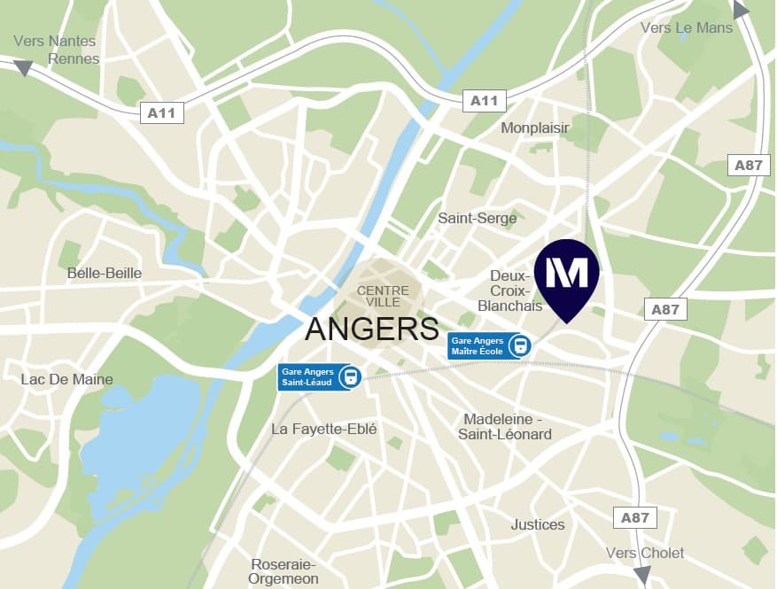 Angers — Située à Angers, cette nouvelle résidence propose une sélection d’appartements, du studio au quatre ... — Miniature 13