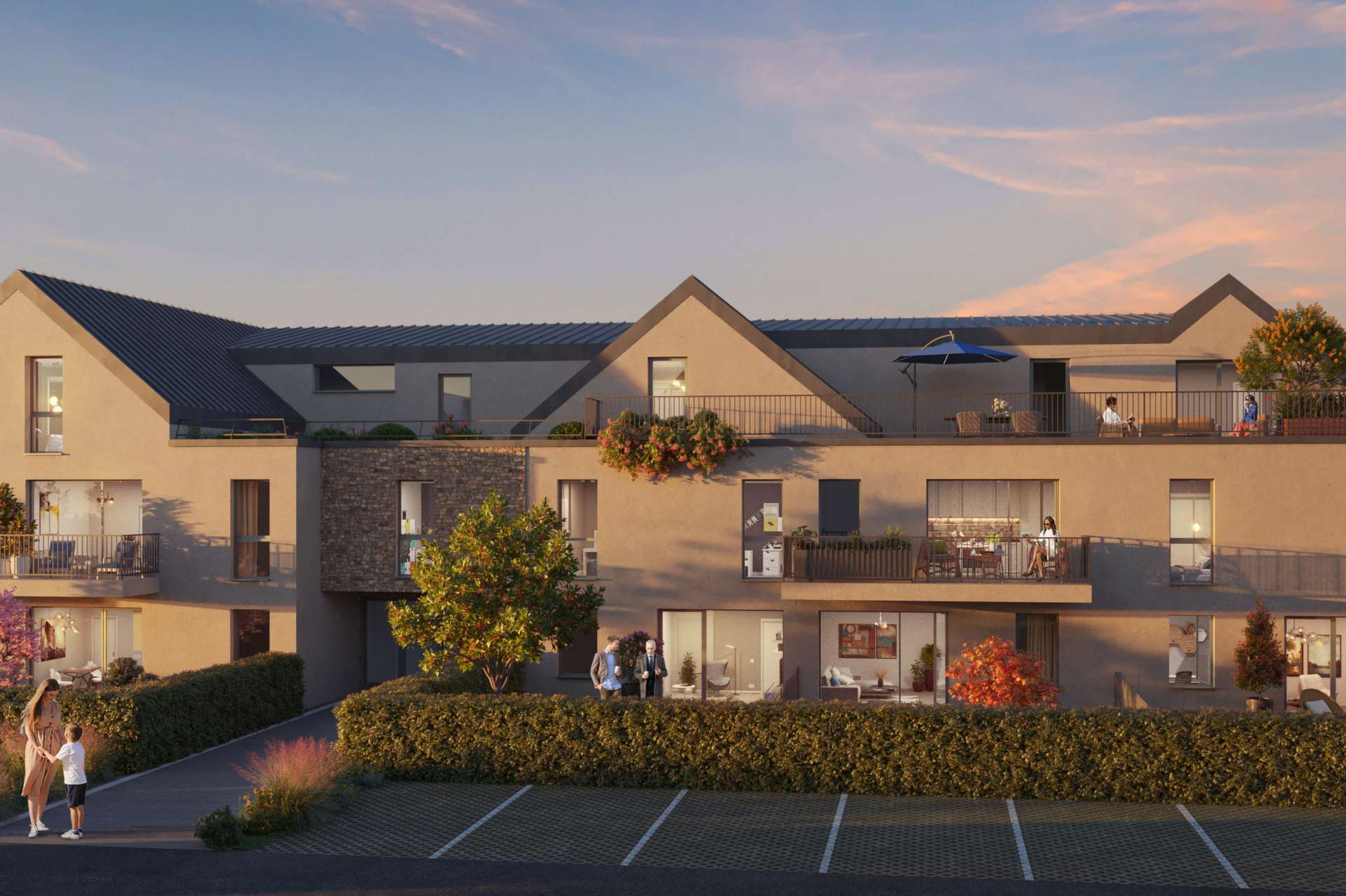 Perros-Guirec — Située dans un environnement résidentiel composé essentiellement de maisons individuelles, cette rés... — Photo 1