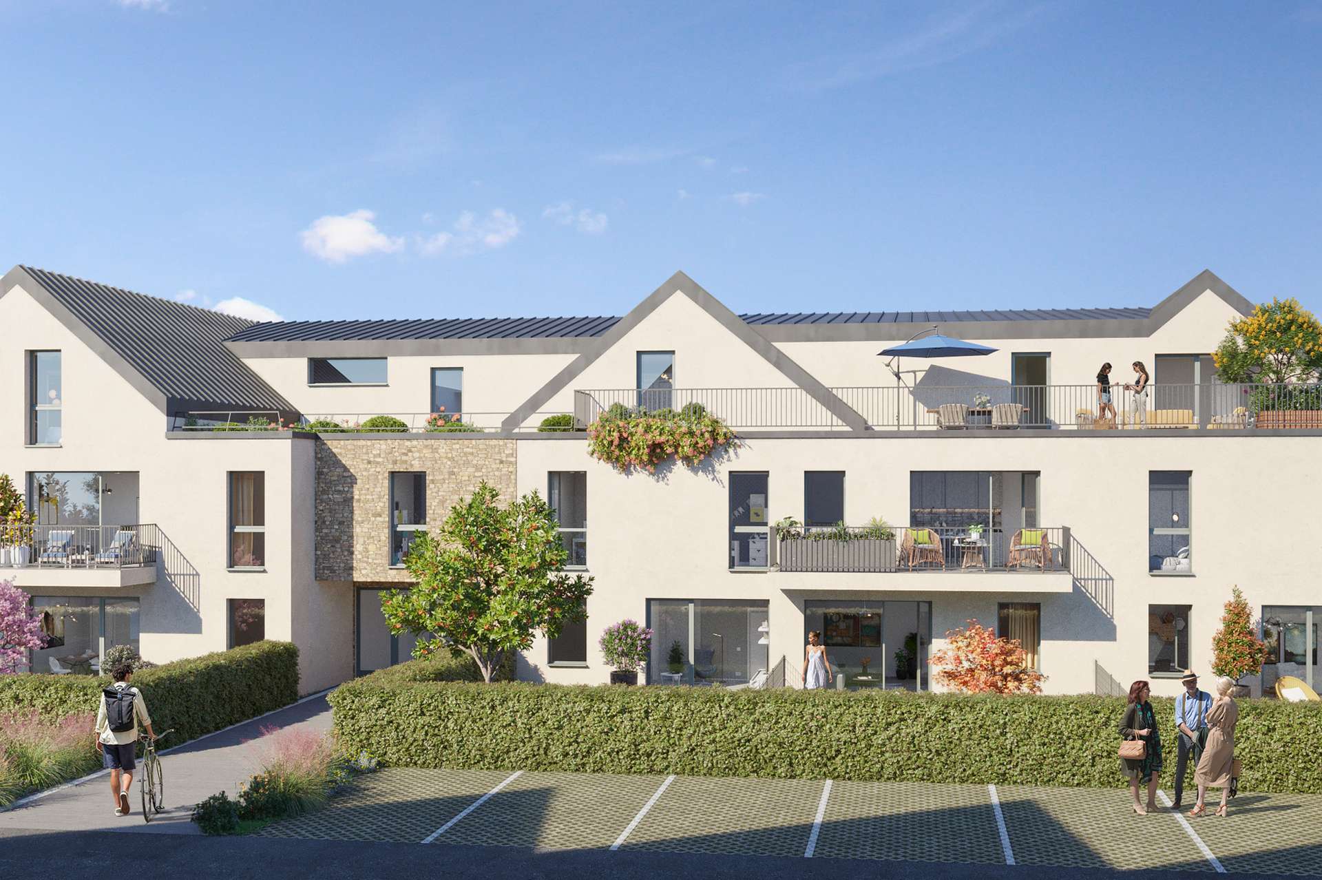 Perros-Guirec — Située dans un environnement résidentiel composé essentiellement de maisons individuelles, cette rés... — Miniature 4