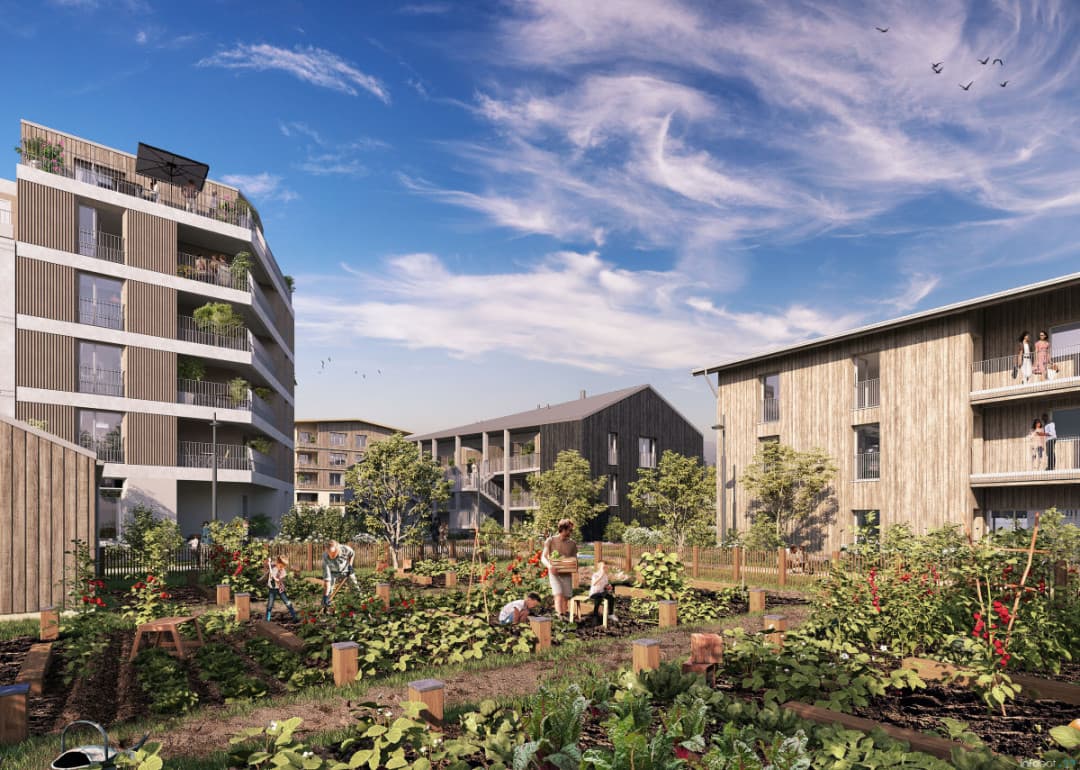 Nantes — Situé à l’est de Nantes, ce projet résidentiel s’intègre harmonieusement dans un environnement natur... — Miniature 5