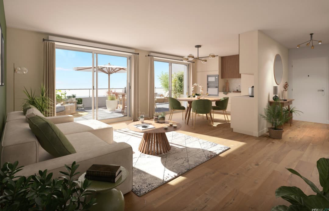 Saint-Malo — Située dans le quartier de l’hippodrome à Saint-Malo, cette résidence à taille humaine se compose de... — Miniature 2