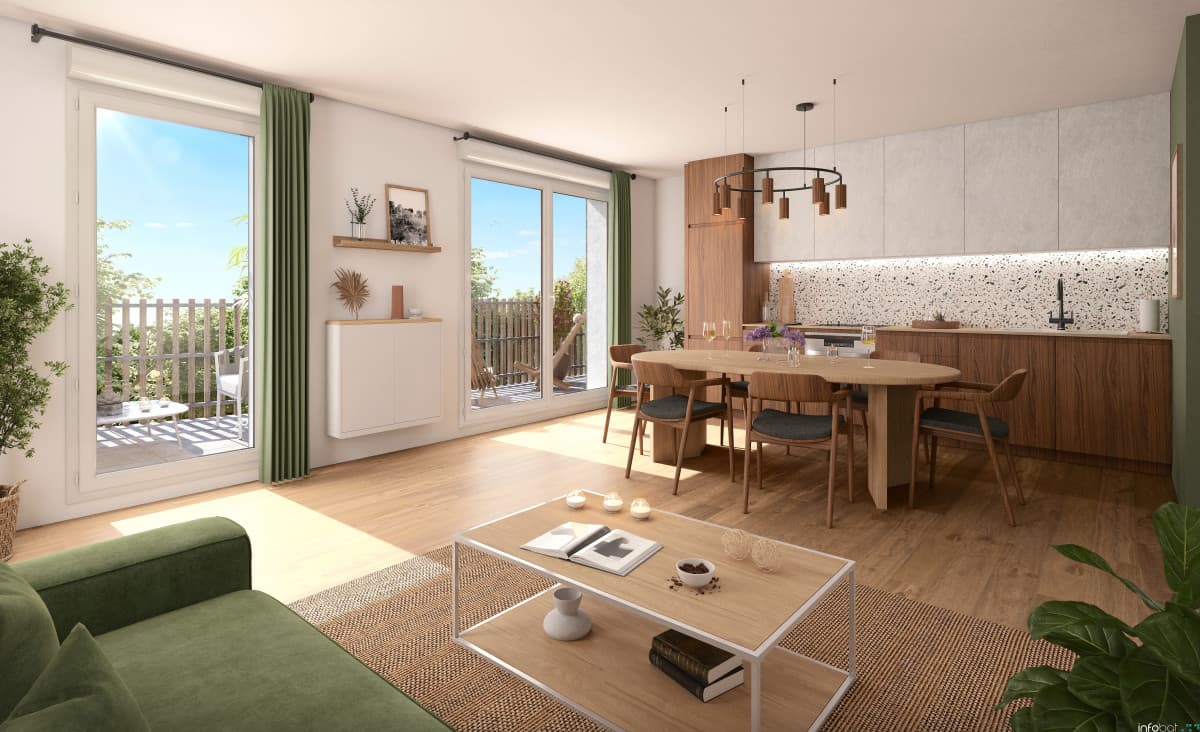 Nantes — Situé à l’est de Nantes, ce nouveau projet résidentiel propose un cadre de vie privilégié, niché dan... — Miniature 8