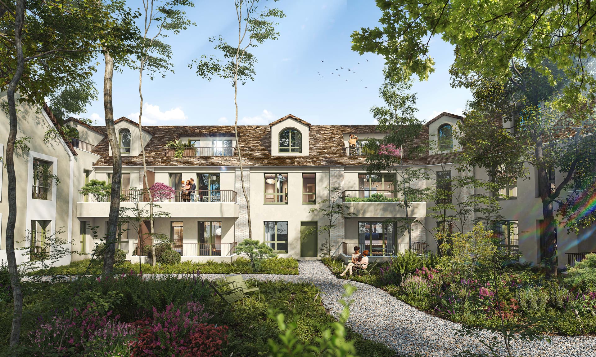 Neauphle-le-Chateau — Au cœur de Neauphle-le-Château, cette nouvelle réalisation résidentielle s’intègre harmonieusement d... — Miniature 5