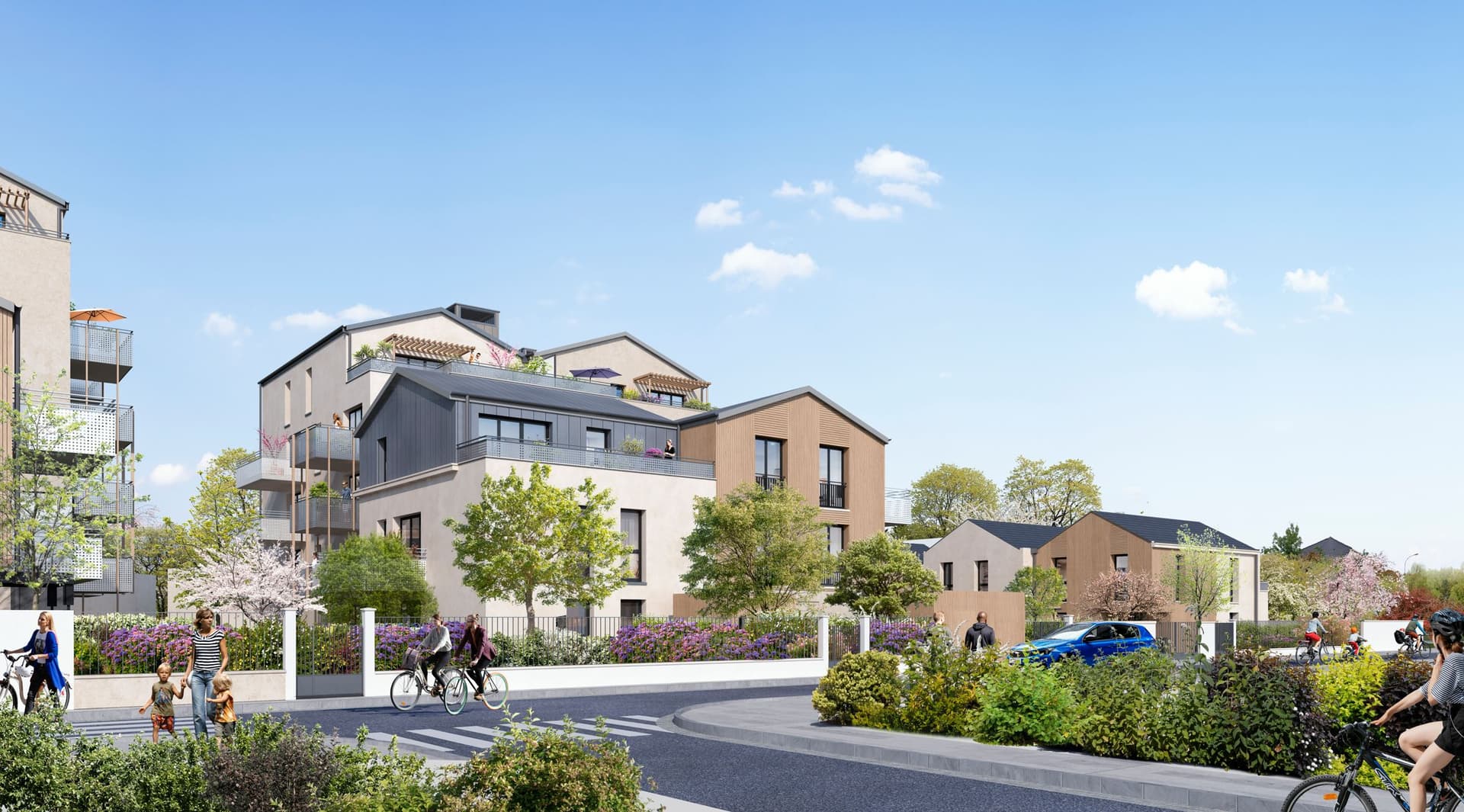 Noisy-le-Grand — Les travaux avancent au sein de cette résidence contemporaine, conçue pour offrir un cadre de vie ha... — Miniature 4