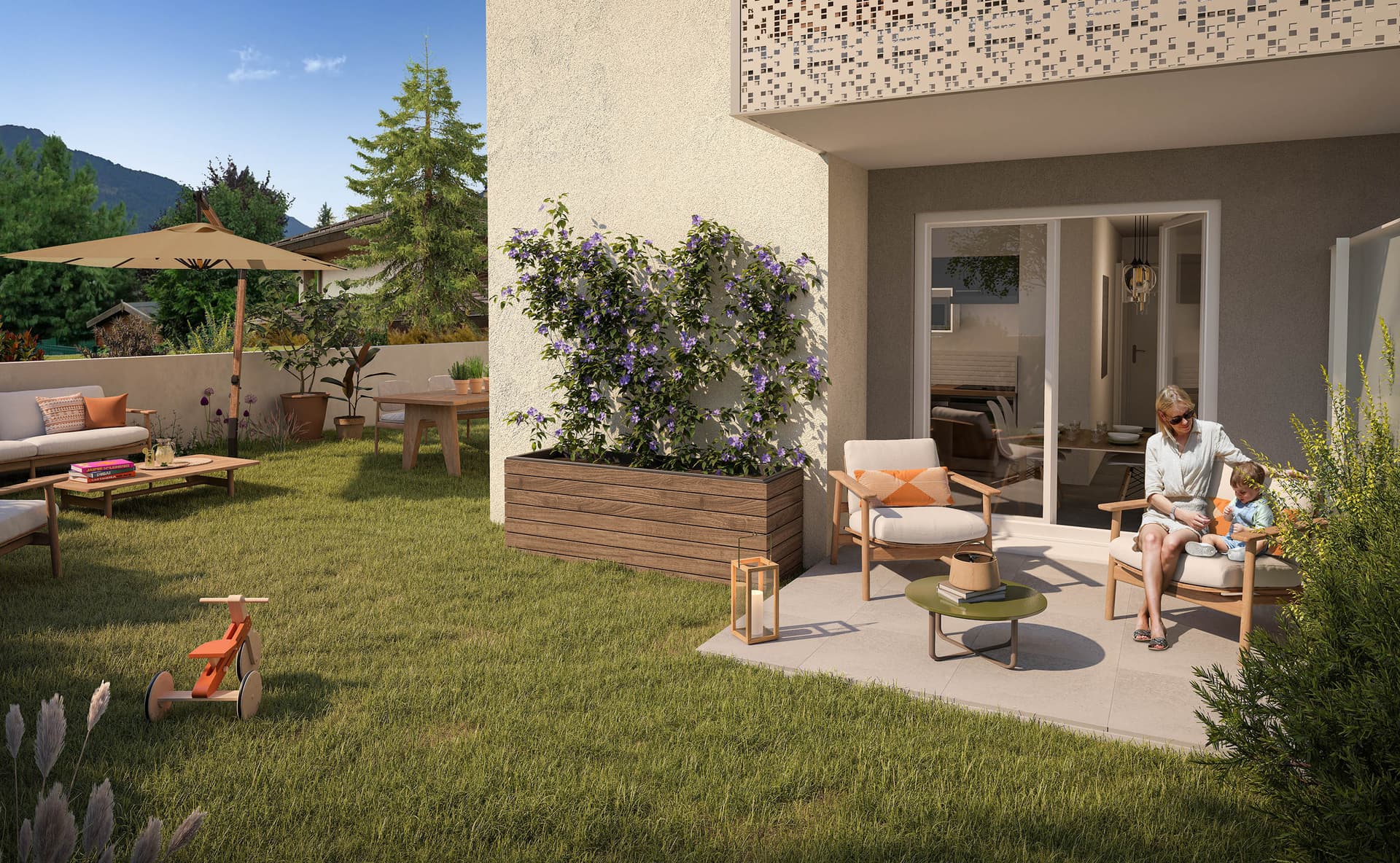 Marnaz — Au cœur d’un environnement calme et verdoyant à Marnaz, une nouvelle résidence à l’architecture cont... — Miniature 5