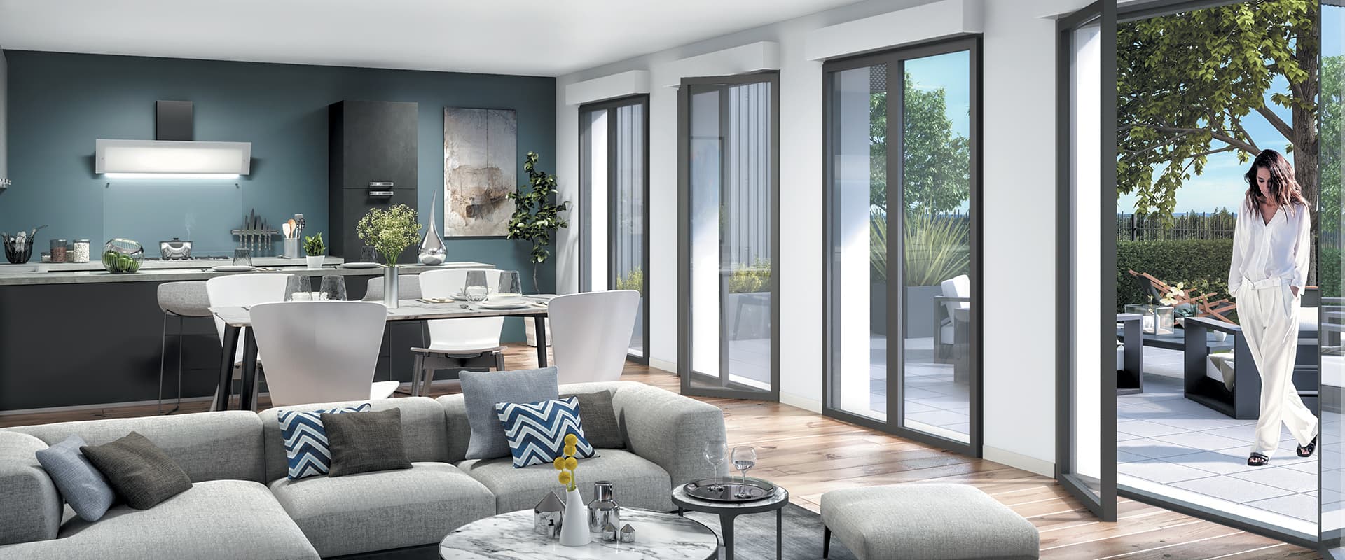 Nanterre — Au cœur de Nanterre, une nouvelle résidence propose un large choix de logements adaptés à tous les s... — Miniature 6