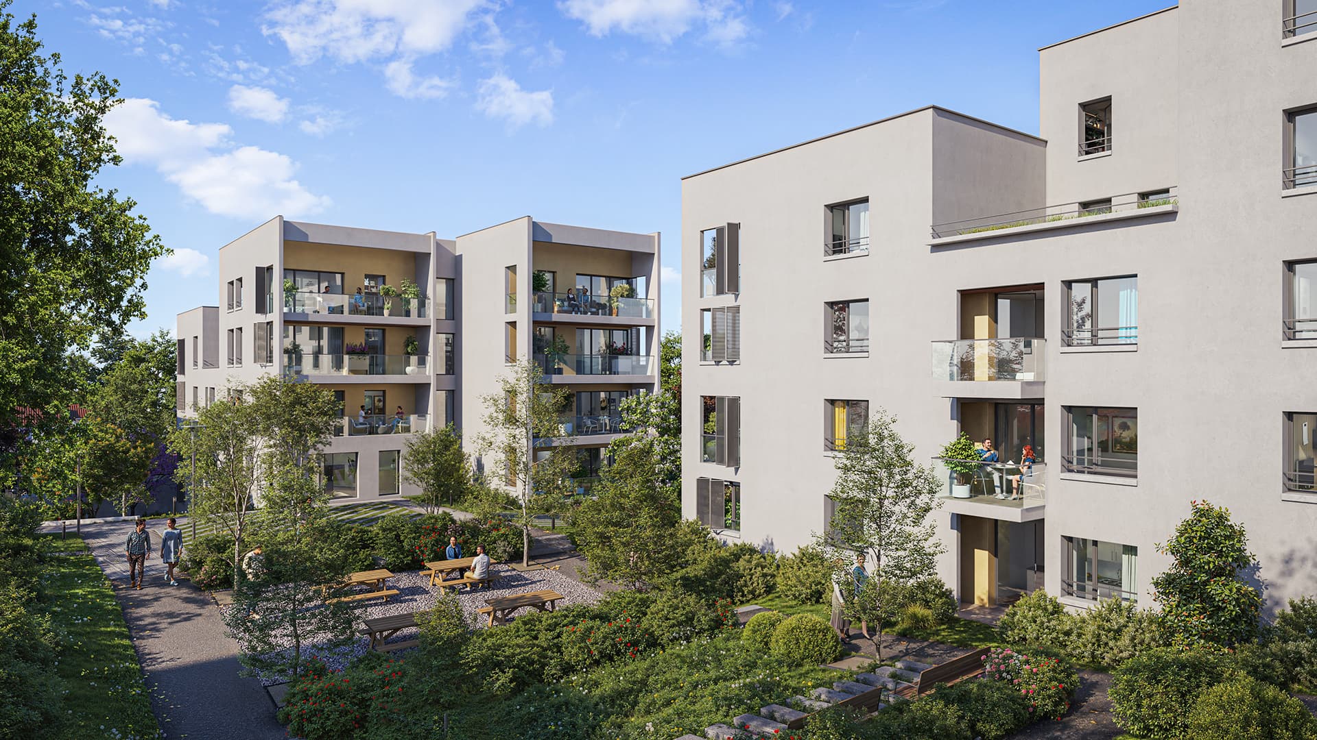 Lyon 3e — Née d’une réhabilitation soignée d’une architecture Art Déco, cette réalisation propose des appartem... — Miniature 4