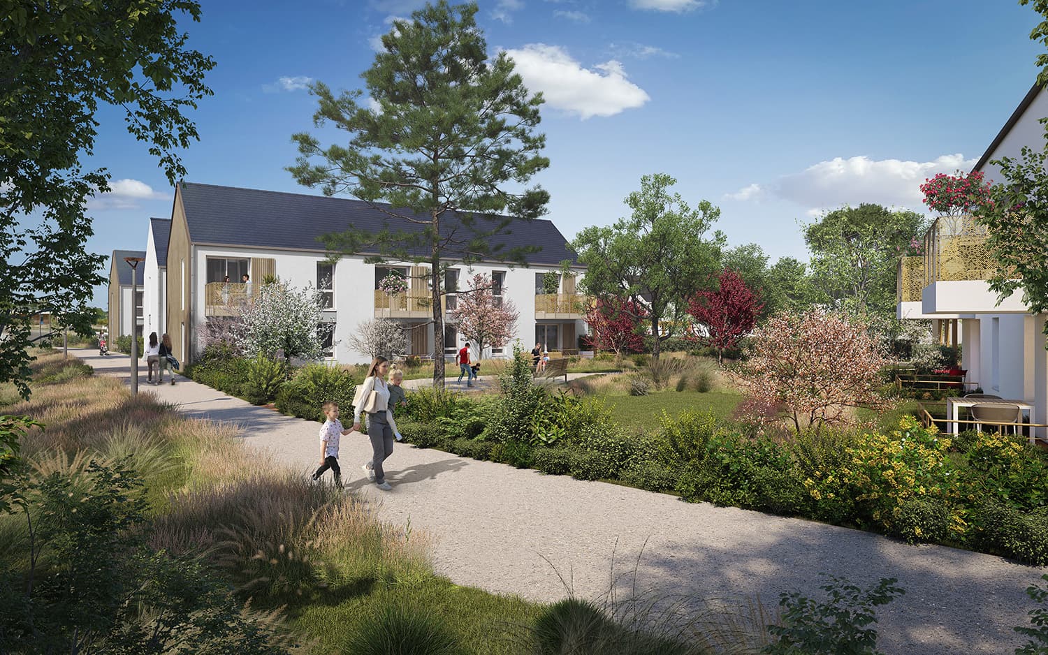 le Mans — Située au sein d’un écoquartier dynamique du Mans, cette nouvelle résidence s’intègre harmonieusemen... — Photo 1