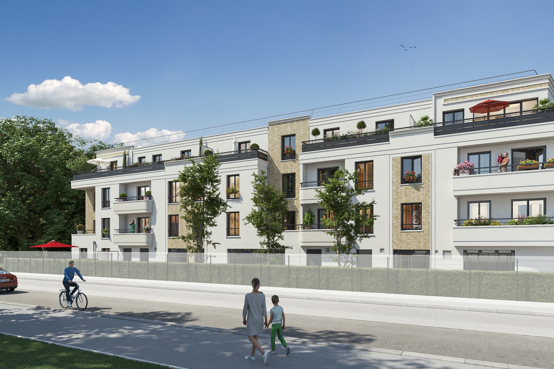 Thiais — Au cœur d’un espace préservé, cette résidence s’intègre harmonieusement dans un îlot de verdure, ent... — Miniature 2