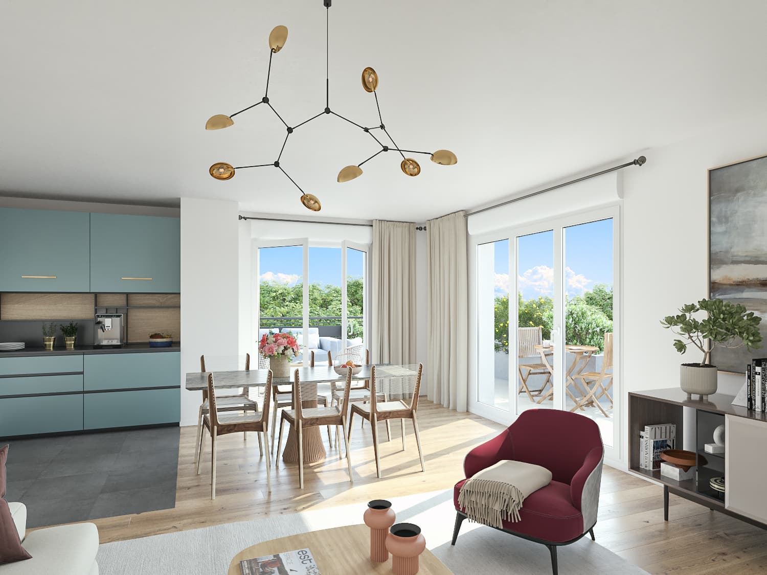 Thiais — Au cœur d’un espace préservé, cette résidence s’intègre harmonieusement dans un îlot de verdure, ent... — Miniature 3