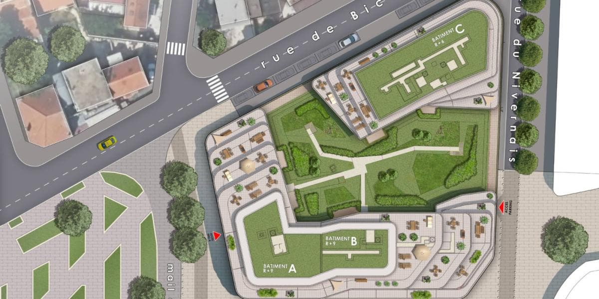 L'haÿ-les-Roses — Située au pied de la nouvelle station de métro de la ligne 14, cette résidence se distingue par une ... — Miniature 6