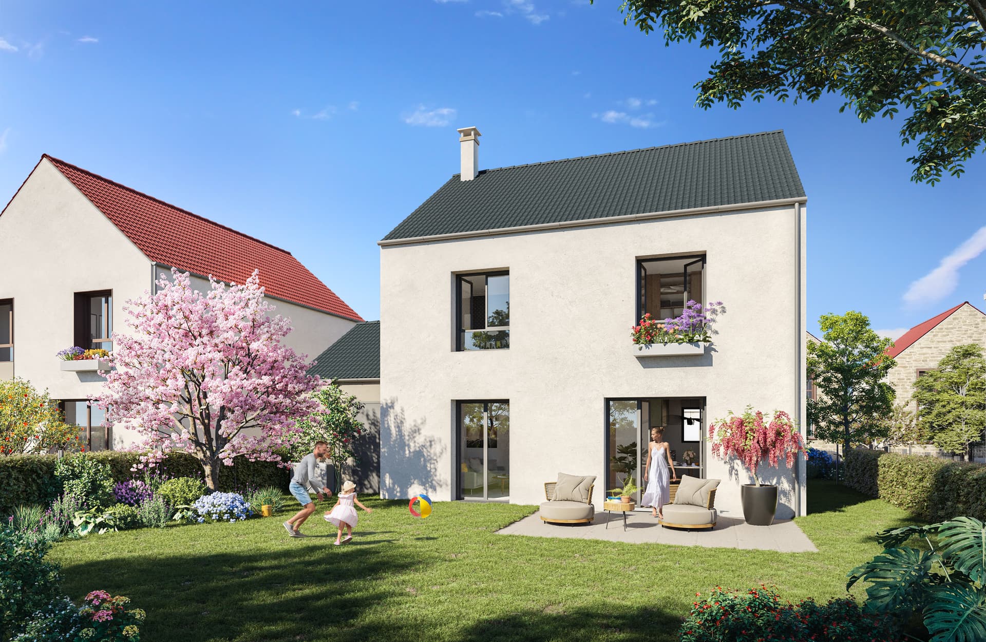 Montesson — À proximité immédiate de la plaine maraîchère de Montesson, cette adresse propose un ensemble de mai... — Miniature 3