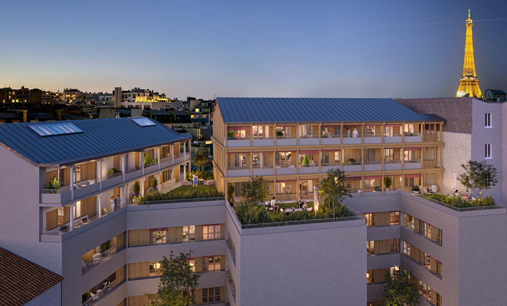 Paris 16 — Située dans le très prisé 16e arrondissement de Paris, cette nouvelle réalisation associe harmonieus... — Miniature 4