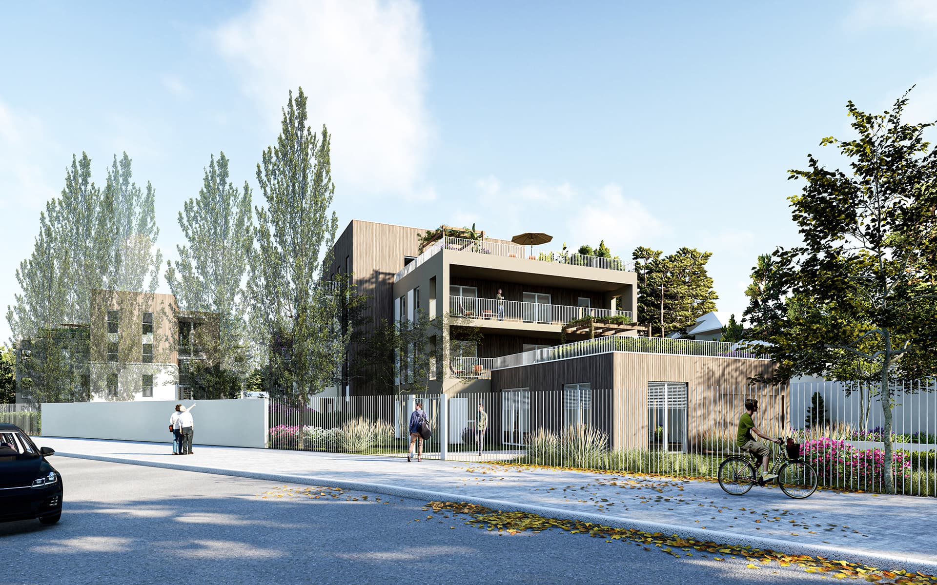 Saint-Genis-Laval — Au cœur d’un environnement boisé soigneusement préservé, cette résidence s’intègre harmonieusement d... — Photo 1