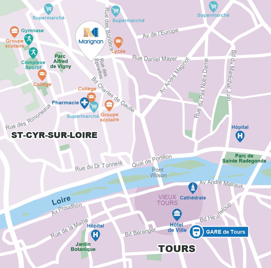 Saint Cyr sur Loire — Au sein d’un quartier résidentiel prisé de Saint-Cyr-sur-Loire, cette résidence propose une sélectio... — Miniature 2