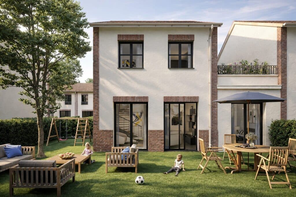 Dugny — Située à Dugny, cette résidence contemporaine s’intègre harmonieusement dans un environnement verdoy... — Photo 1