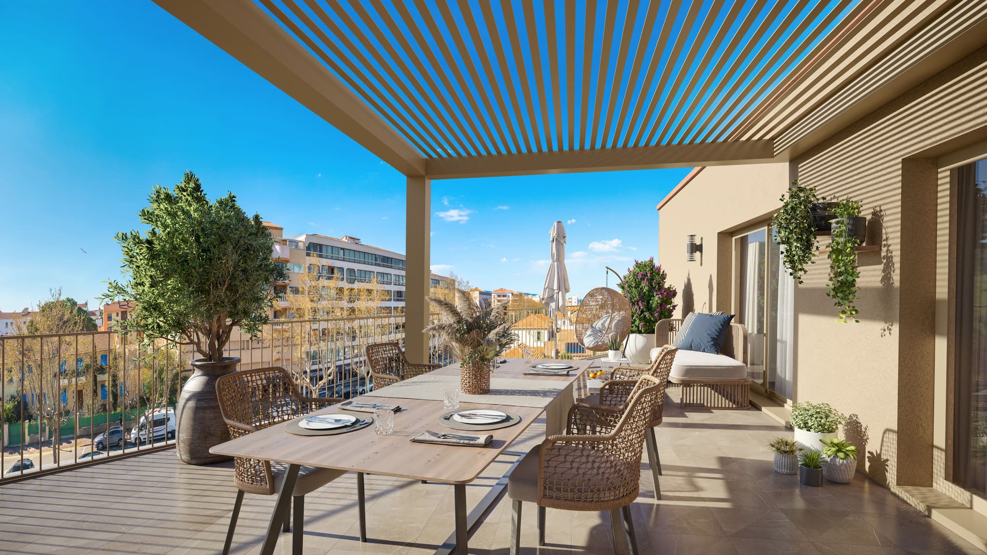 Frejus — Située au cœur du centre-ville de Fréjus, cette nouvelle résidence propose un cadre de vie privilégi... — Miniature 4