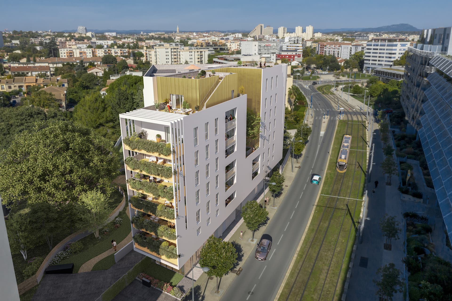 Montpellier — Au cœur d’un quartier prisé de Montpellier, cette réalisation architecturale se distingue par une si... — Photo 1