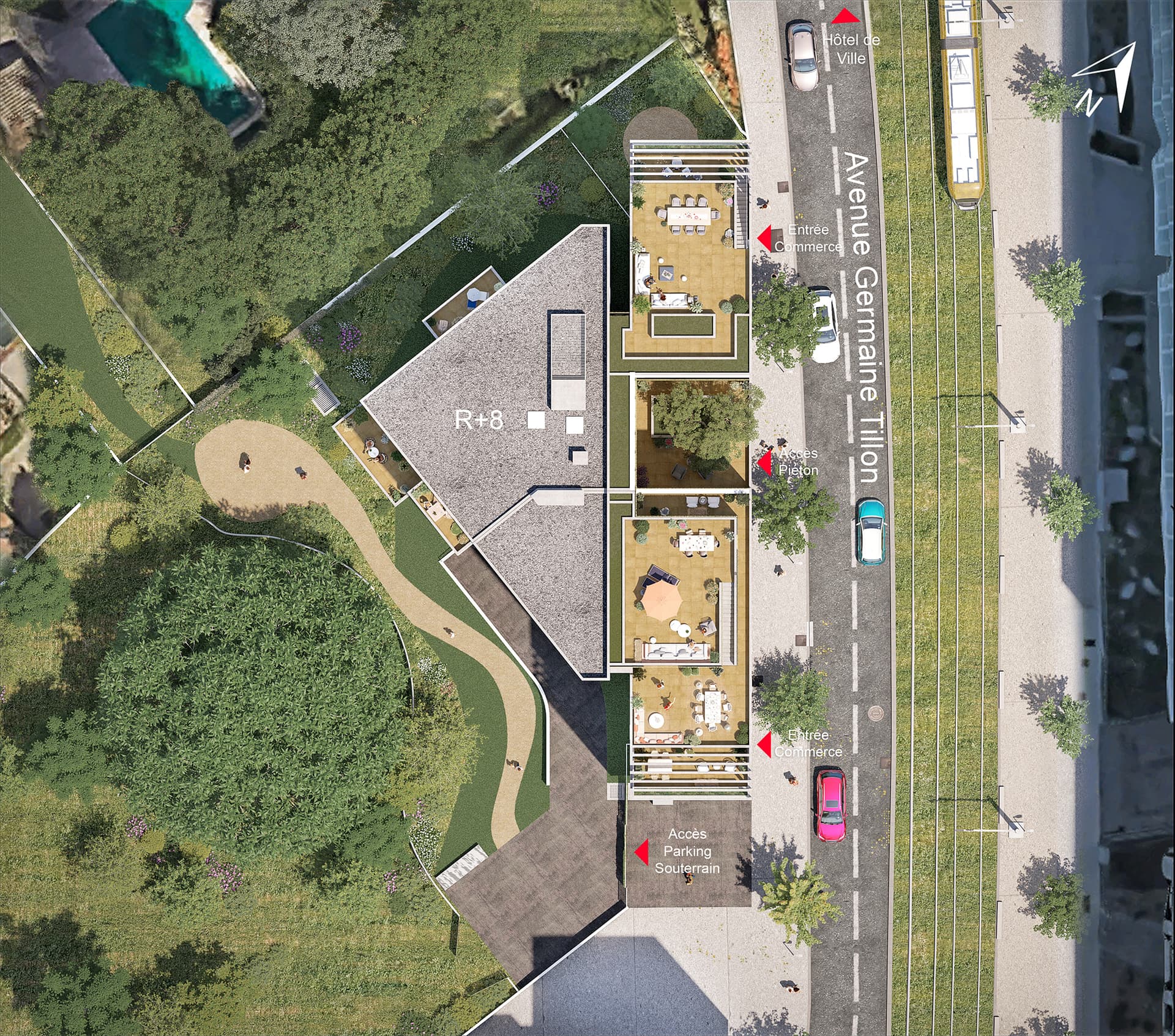 Montpellier — Au cœur d’un quartier prisé de Montpellier, cette réalisation architecturale se distingue par une si... — Miniature 9