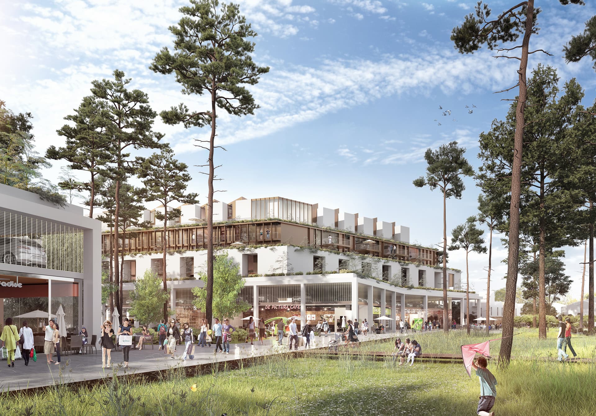 Mérignac — Située à Mérignac, cette résidence se distingue par une architecture contemporaine en gradins, metta... — Miniature 4