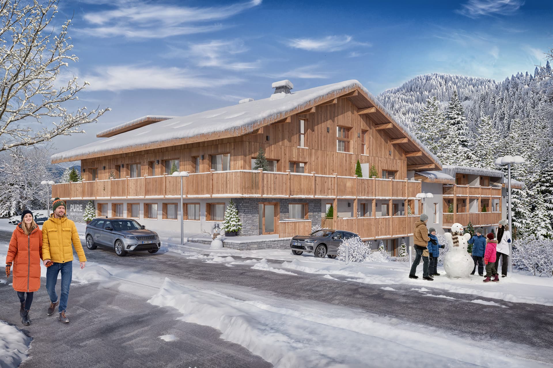 les Houches — Au cœur du village authentique des Houches, cette résidence s’intègre parfaitement dans la vallée de... — Miniature 4