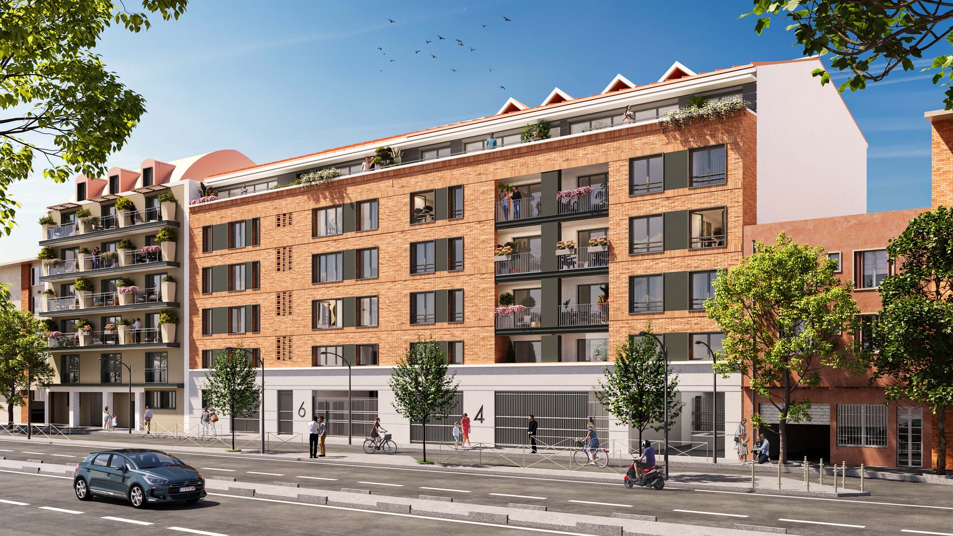 Toulouse — Au cœur du quartier Saint-Cyprien – Fer à Cheval, une résidence intimiste séduit par son architectur... — Miniature 3