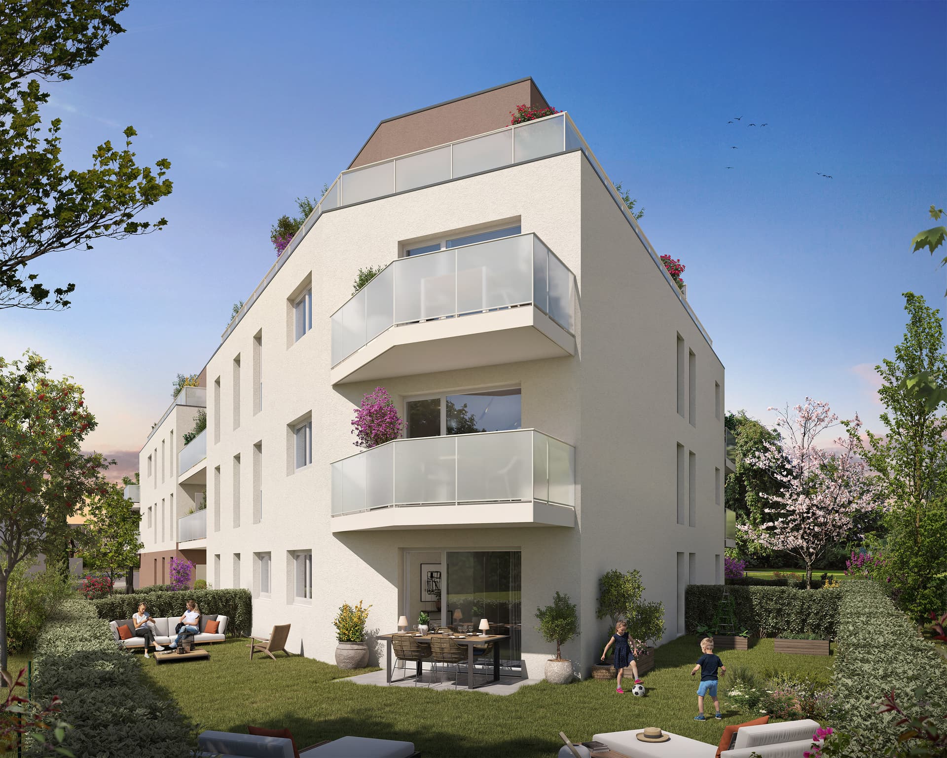 Saint-Louis — Située à Saint-Louis, dans le Haut-Rhin au sein de la région Grand Est, cette nouvelle résidence bén... — Photo 1