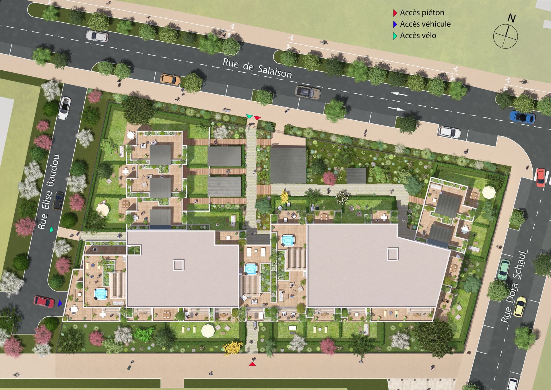 Montpellier — Au cœur d’un environnement paysager soigneusement aménagé, cette résidence s’organise autour d’un va... — Miniature 5