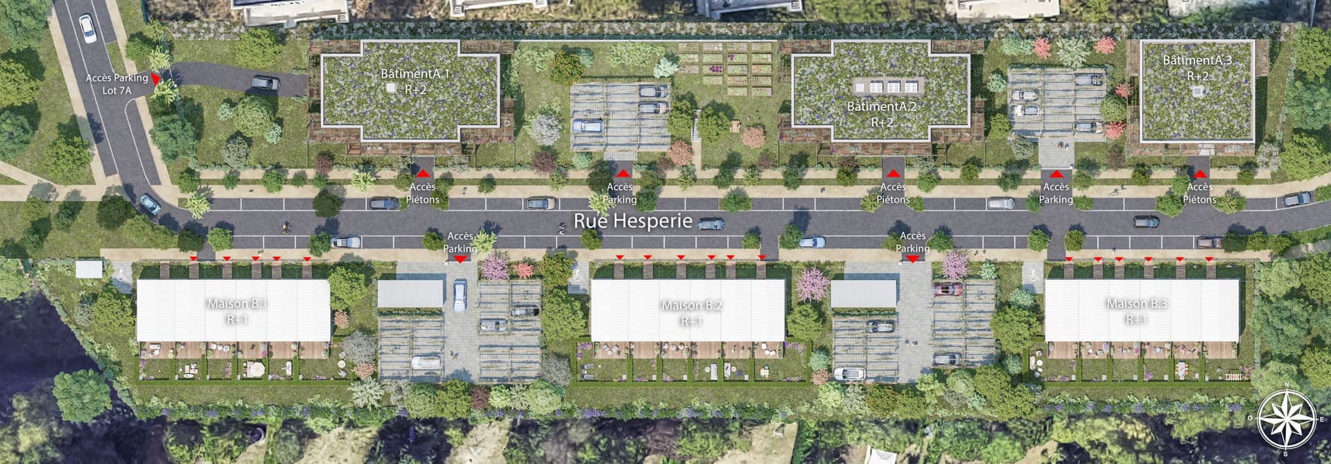 Torcy — Située dans le nouveau quartier des Coteaux de la Marne, cette réalisation s’intègre harmonieusement... — Miniature 2
