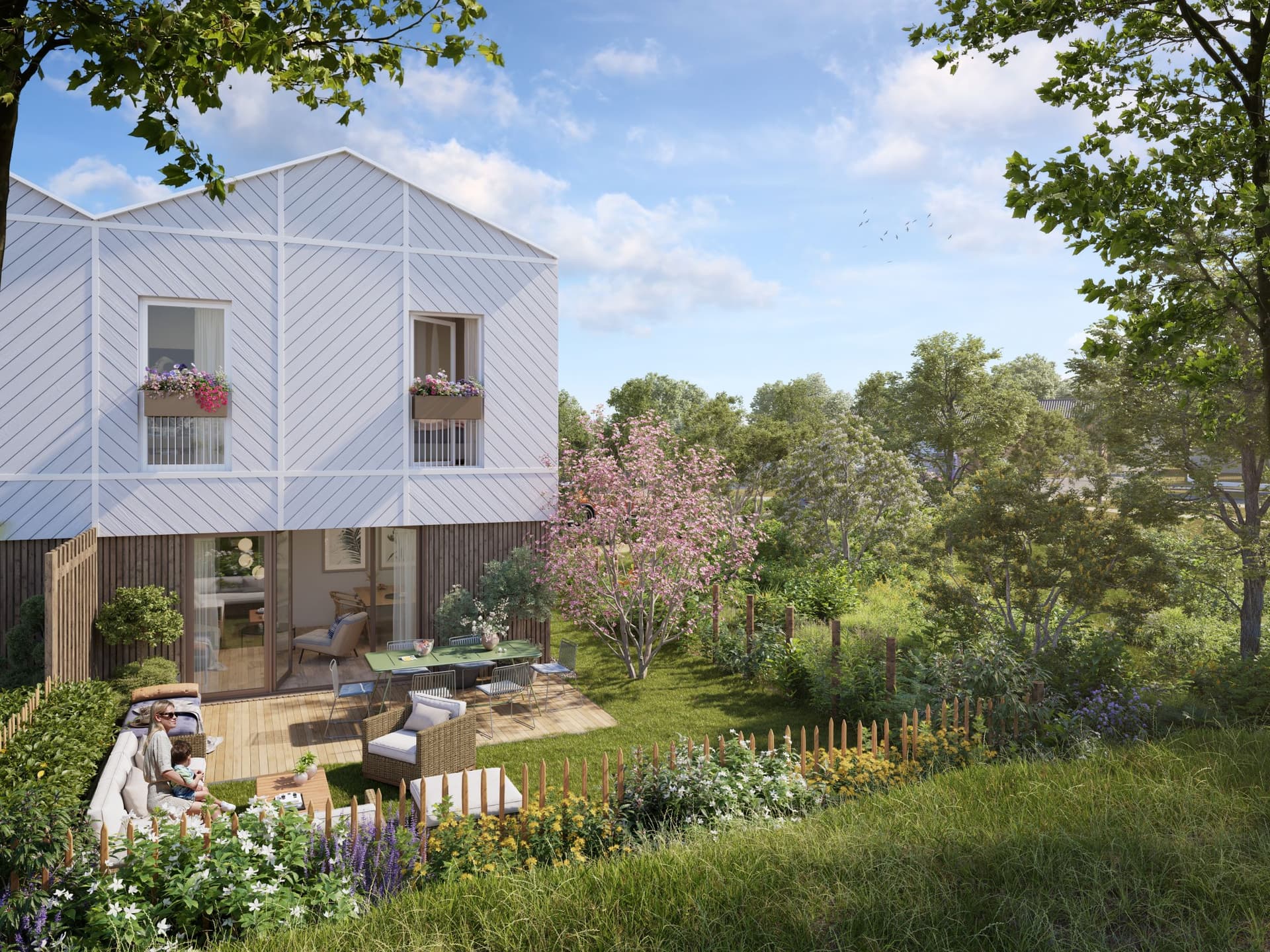 Torcy — Située dans le nouveau quartier des Coteaux de la Marne, cette réalisation s’intègre harmonieusement... — Miniature 3