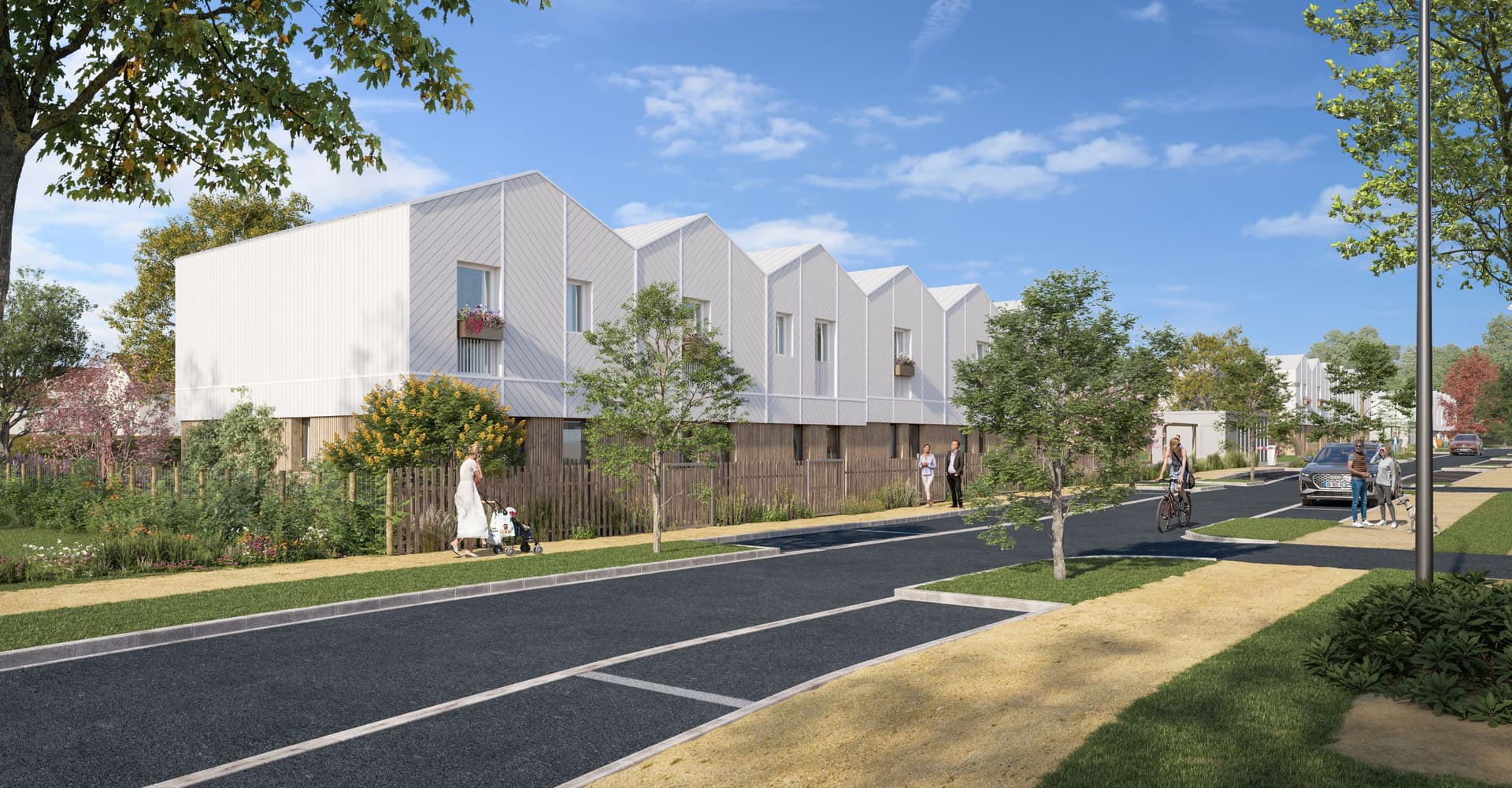 Torcy — Située dans le nouveau quartier des Coteaux de la Marne, cette réalisation s’intègre harmonieusement... — Miniature 4