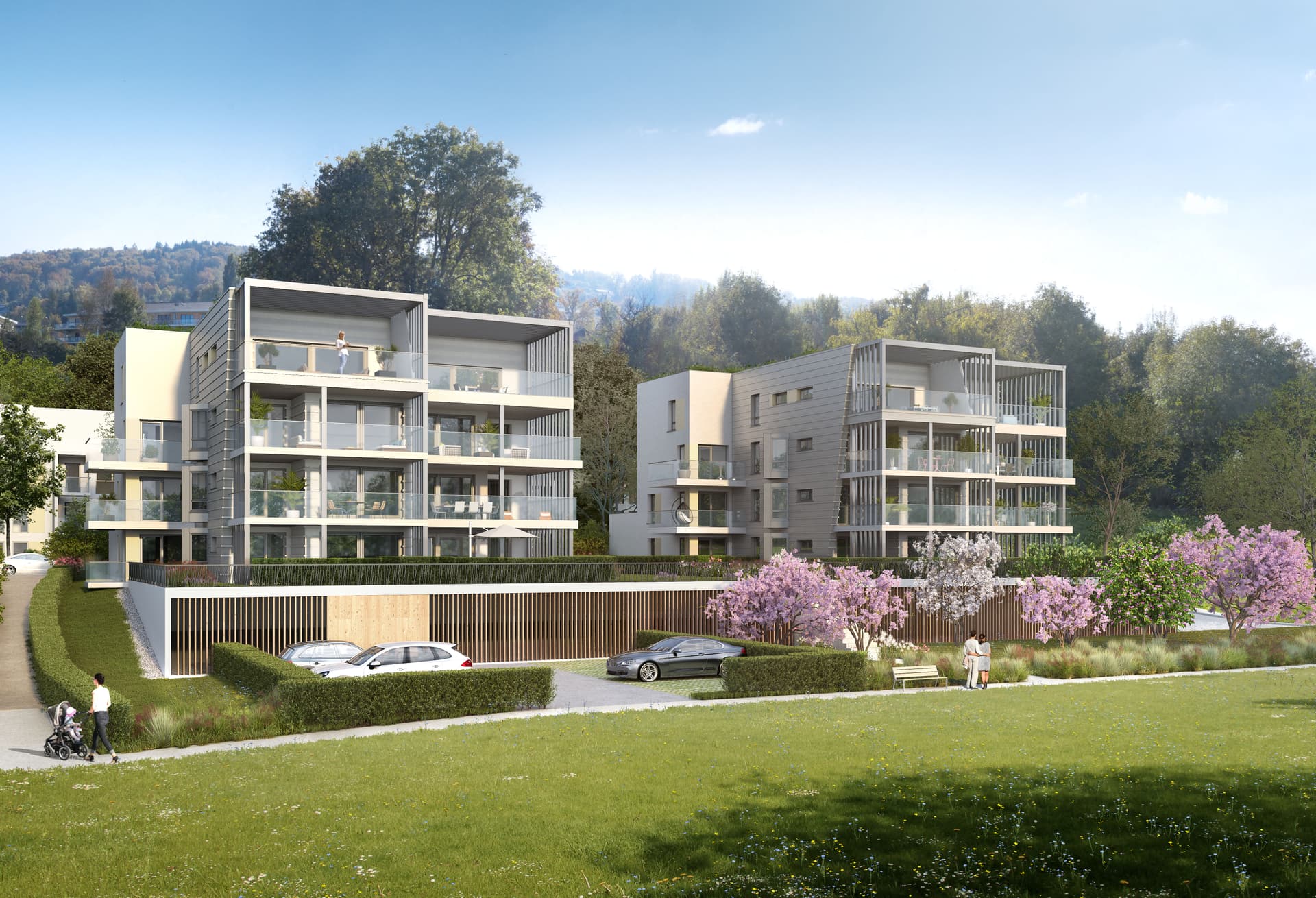 Evian-les-Bains — Située dans un environnement résidentiel agréable, cette nouvelle réalisation propose des appartemen... — Miniature 2